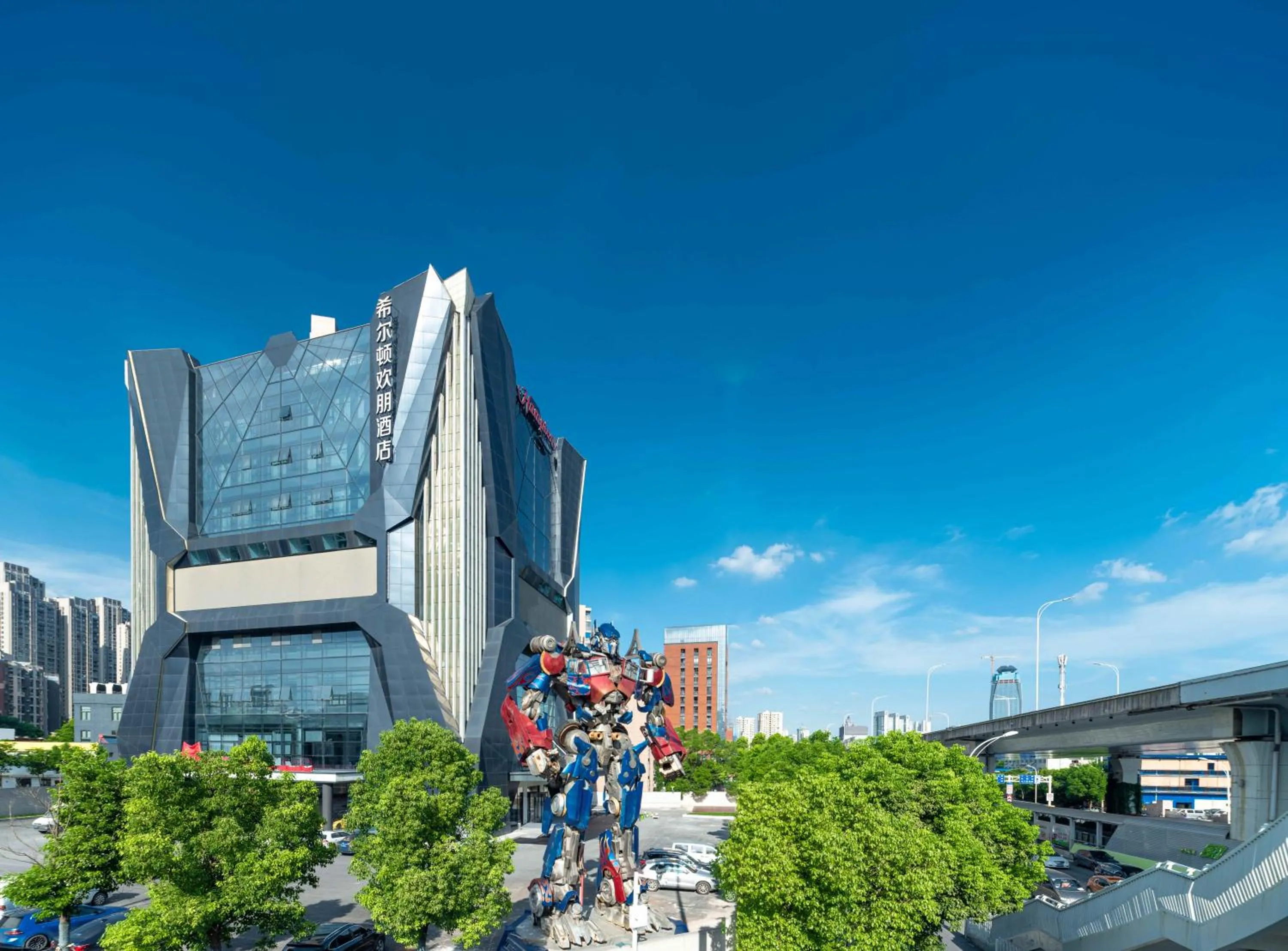 City view in Hilton Hotel by Hampton Wuhan Zhongnan Street Branch