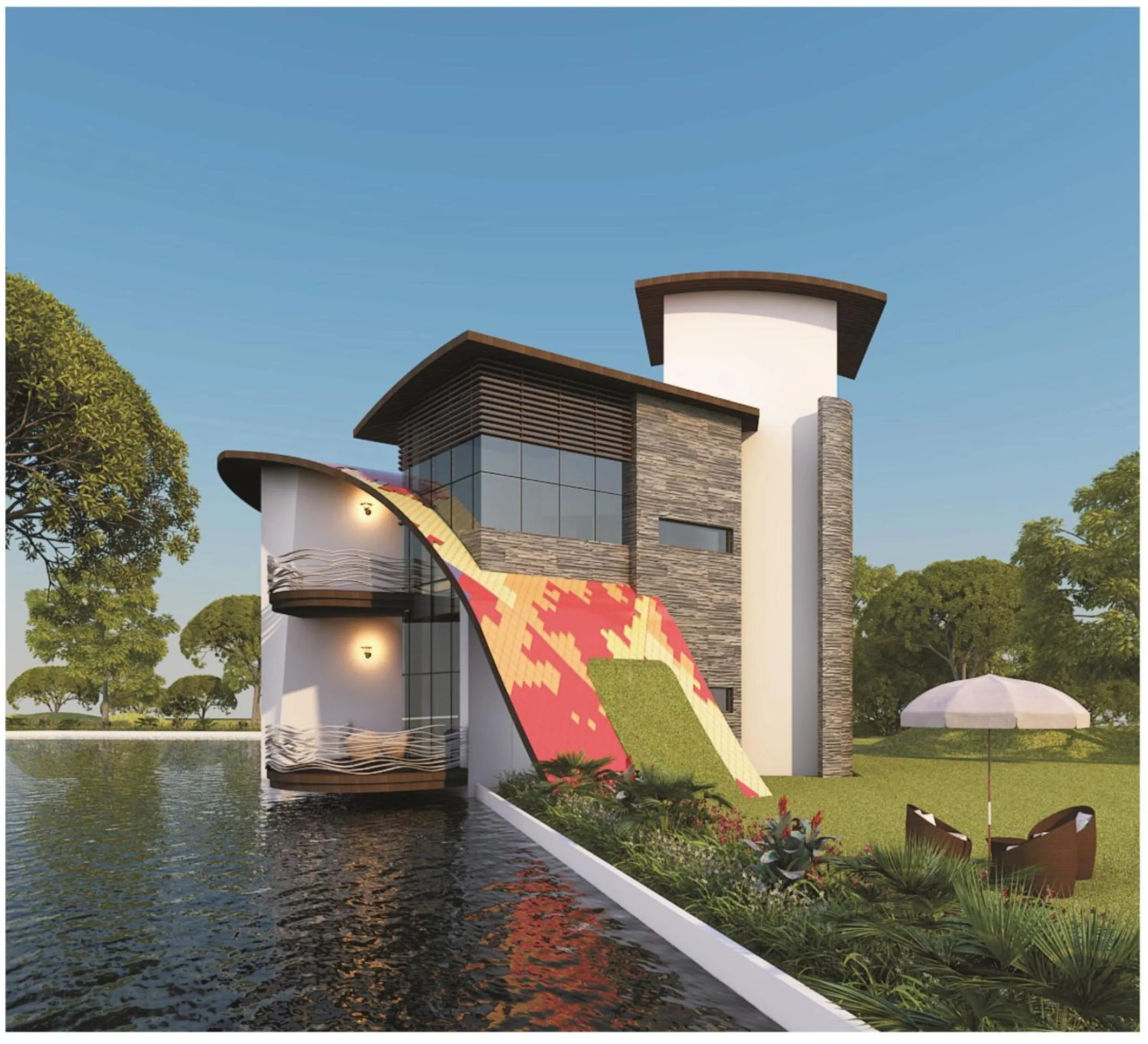 Property building in Neonz Resort & Club