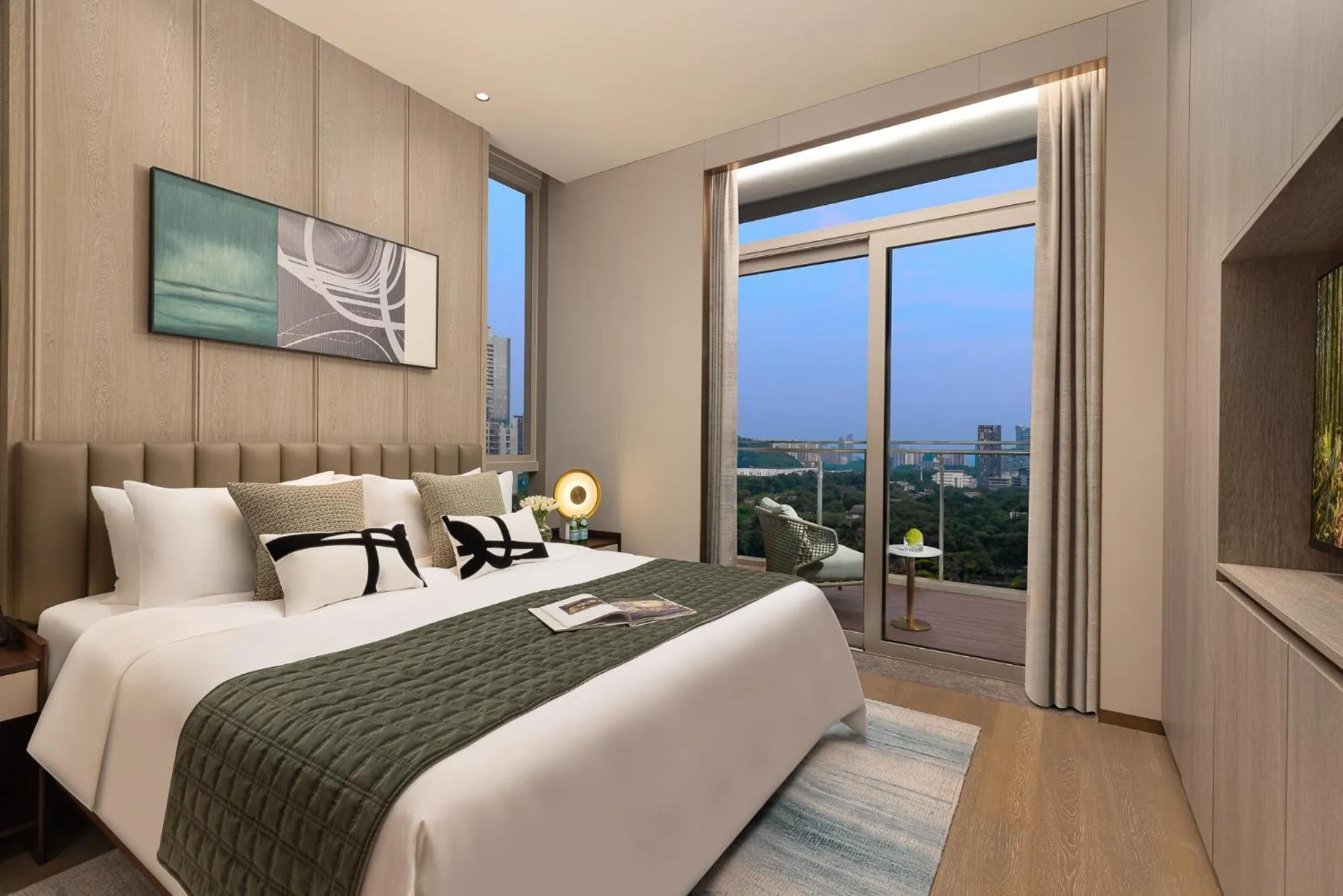 Bedroom, Bed in Somerset QPlex Shenzhen