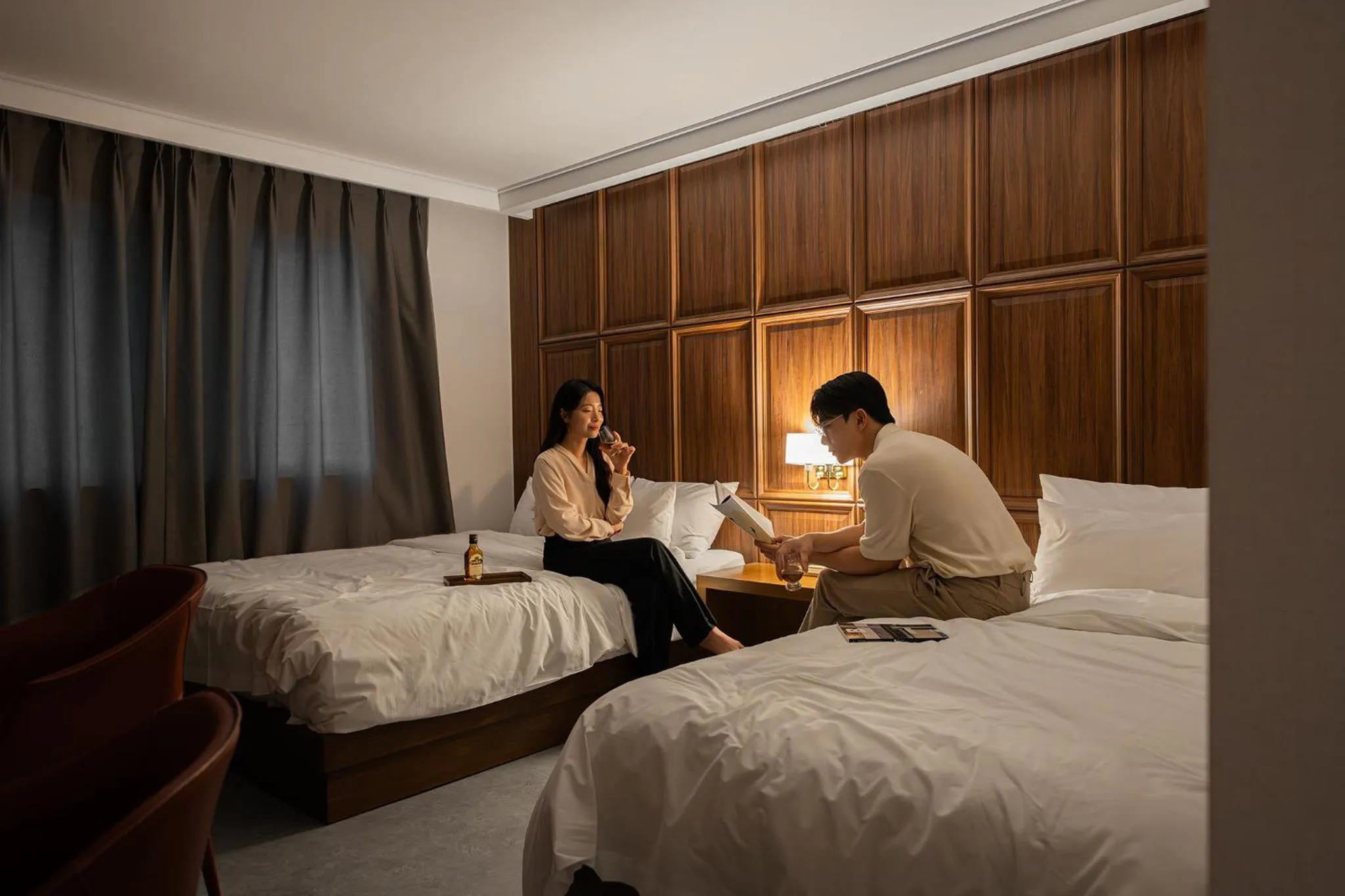 Bed in Browndot Incheon Airport New City