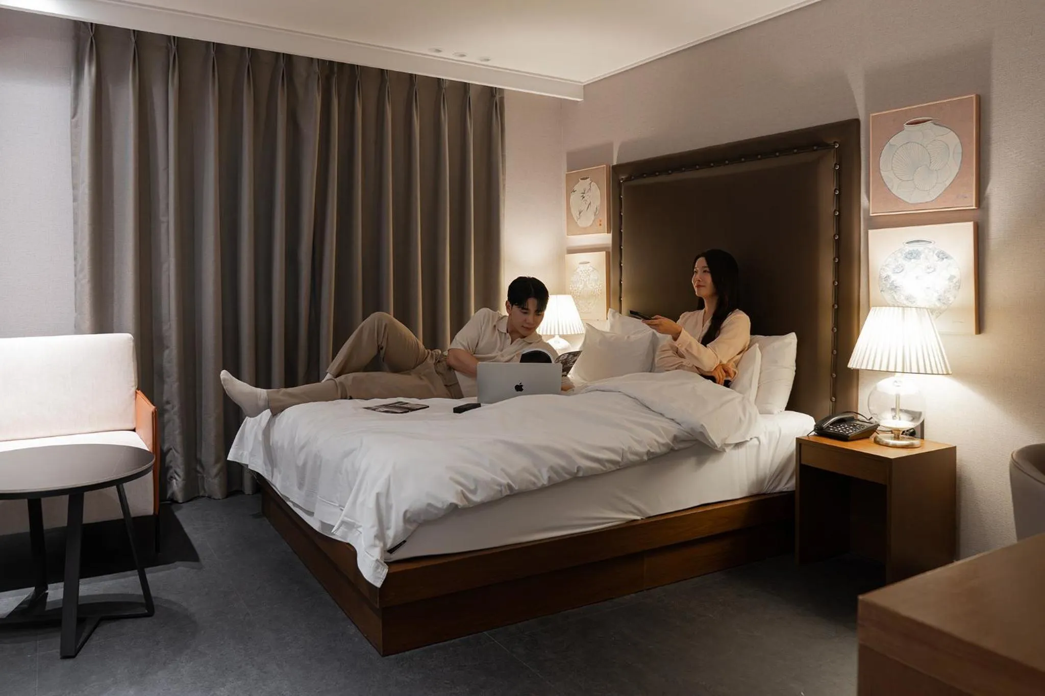 Bed in Browndot Incheon Airport New City