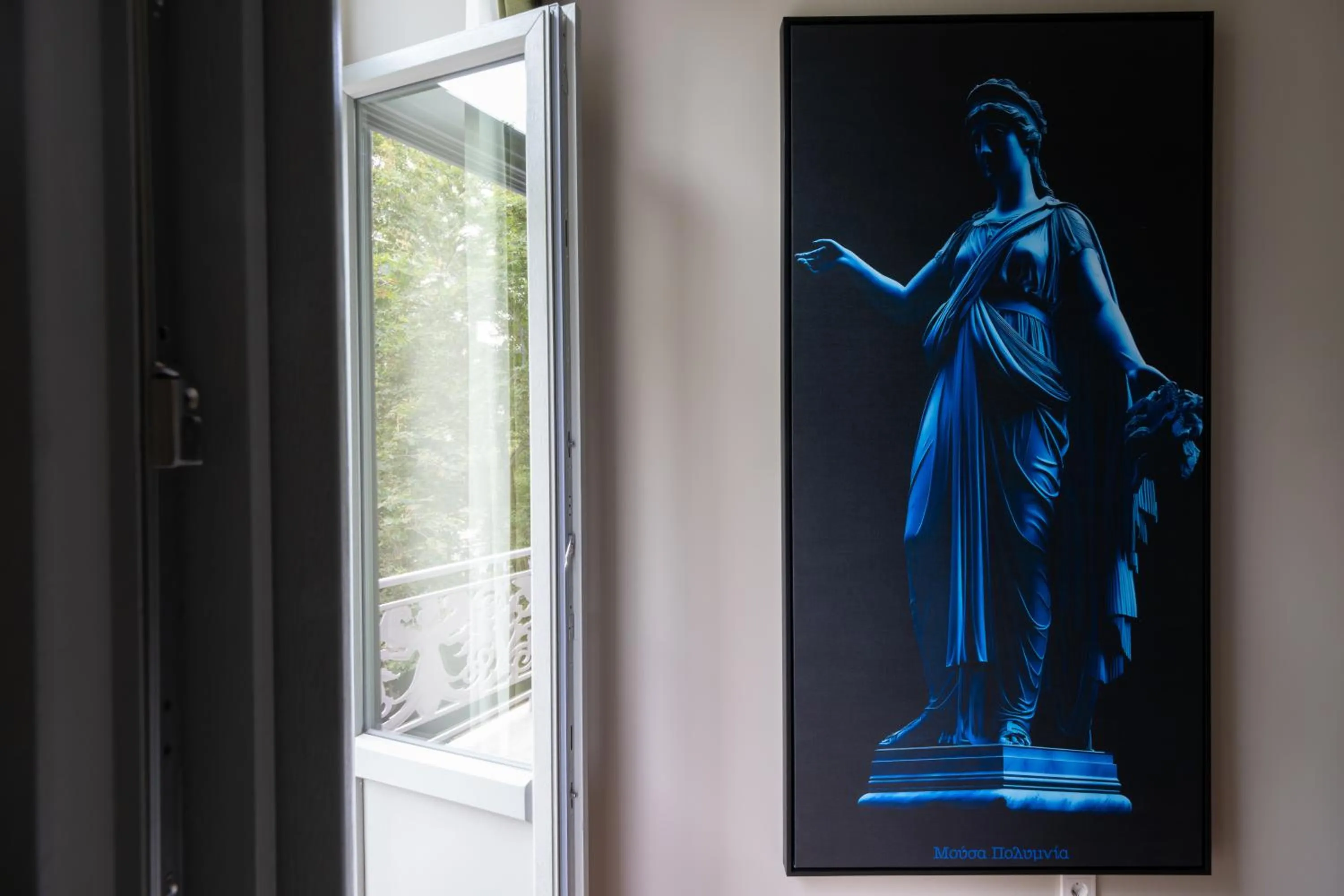 Decorative detail in Nine Athens Hotel