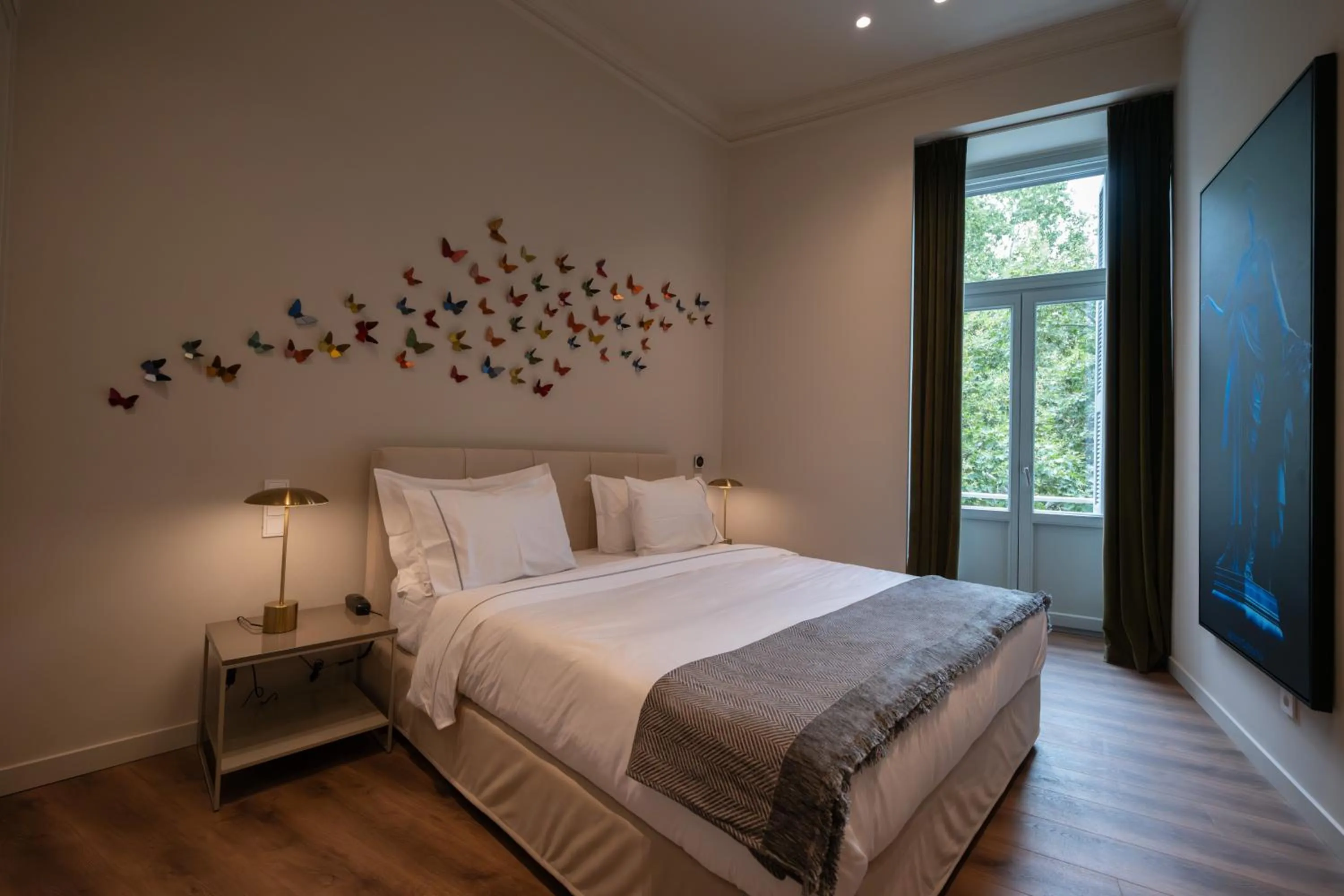 Bedroom, Bed in Nine Athens Hotel