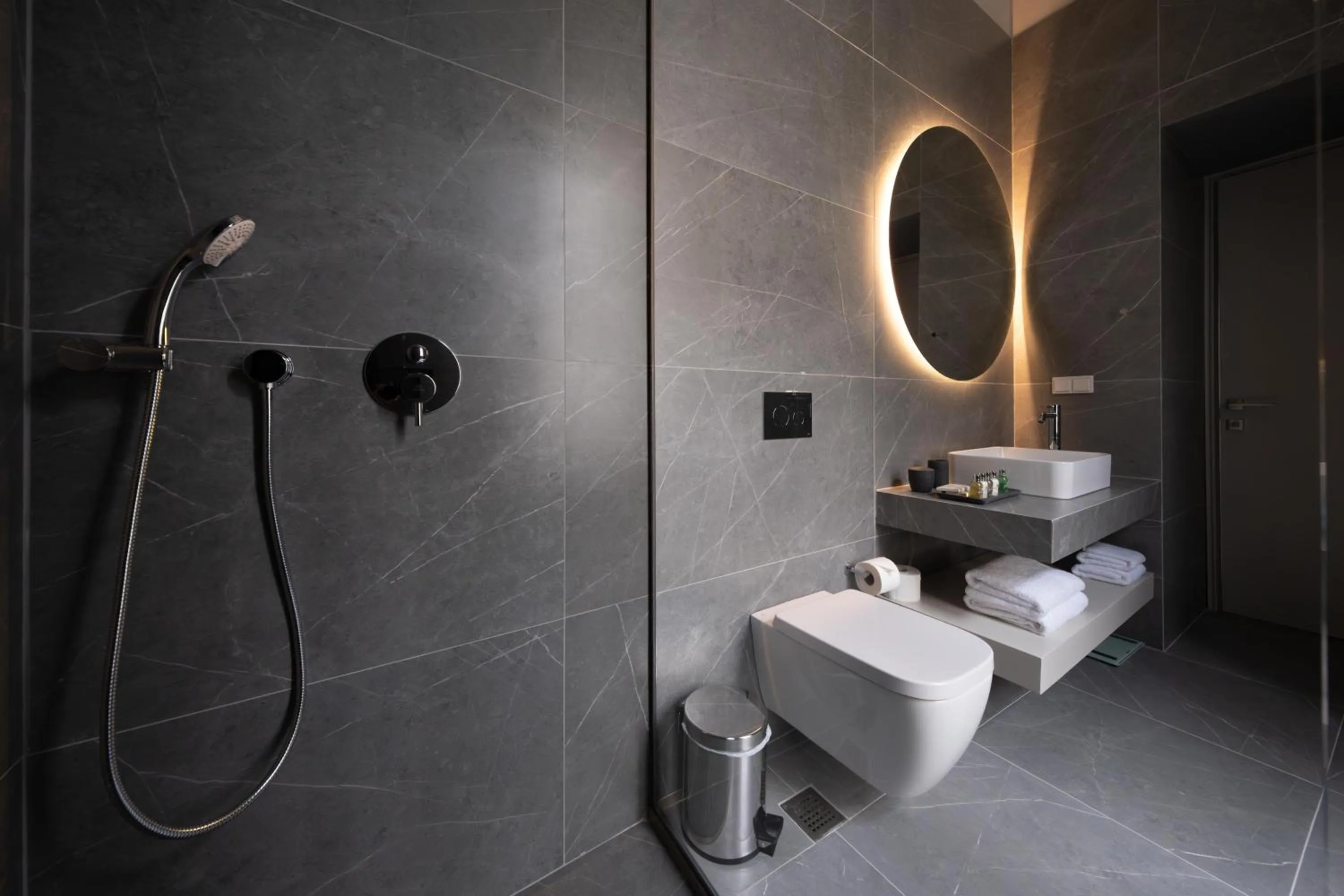 Bathroom in Nine Athens Hotel