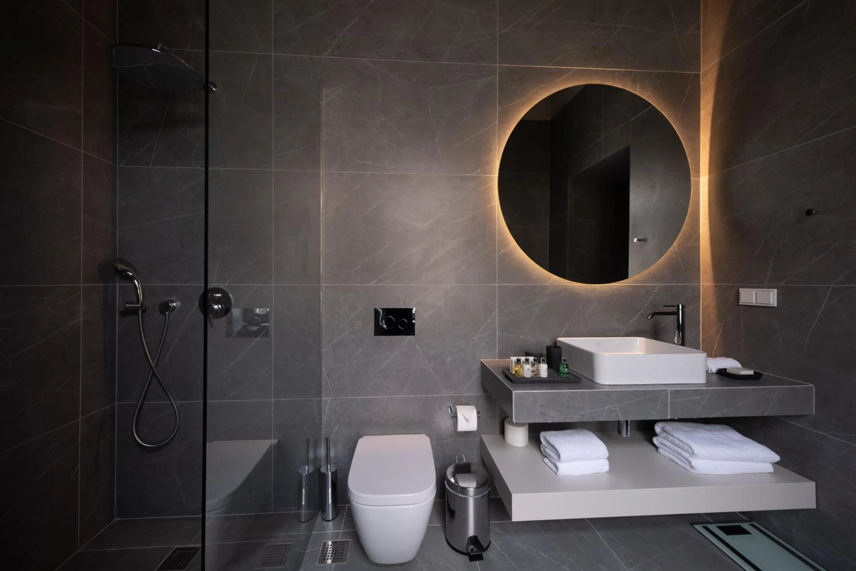 Bathroom in Nine Athens Hotel