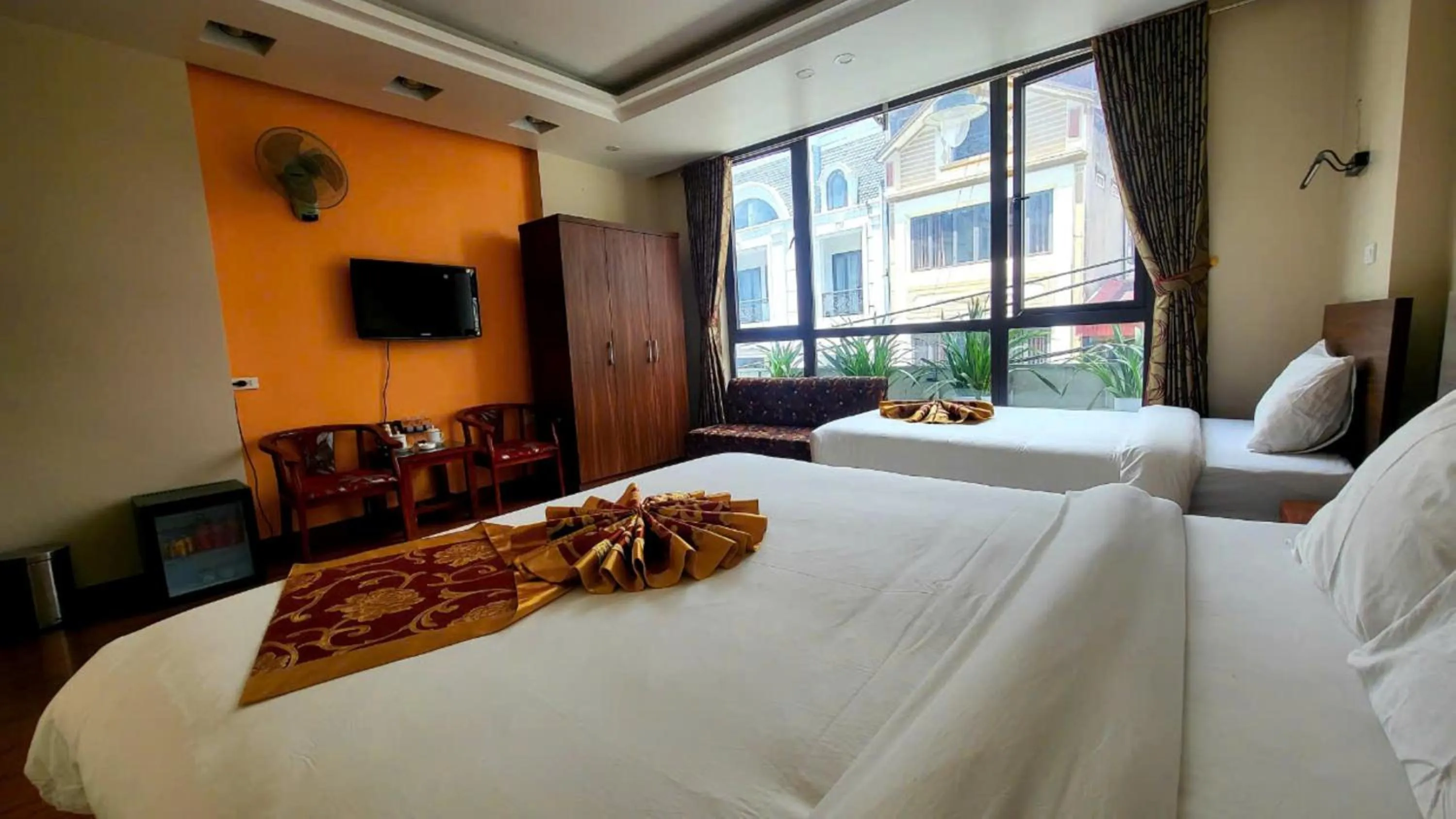 Bed in New Sun Hotel Sapa
