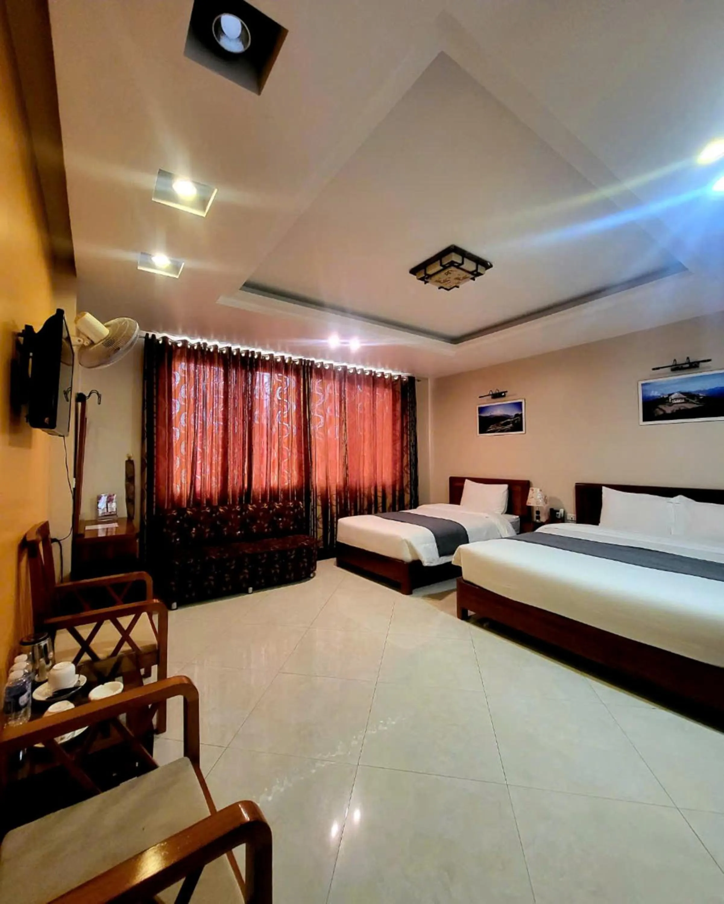 Bedroom, Bed in New Sun Hotel Sapa