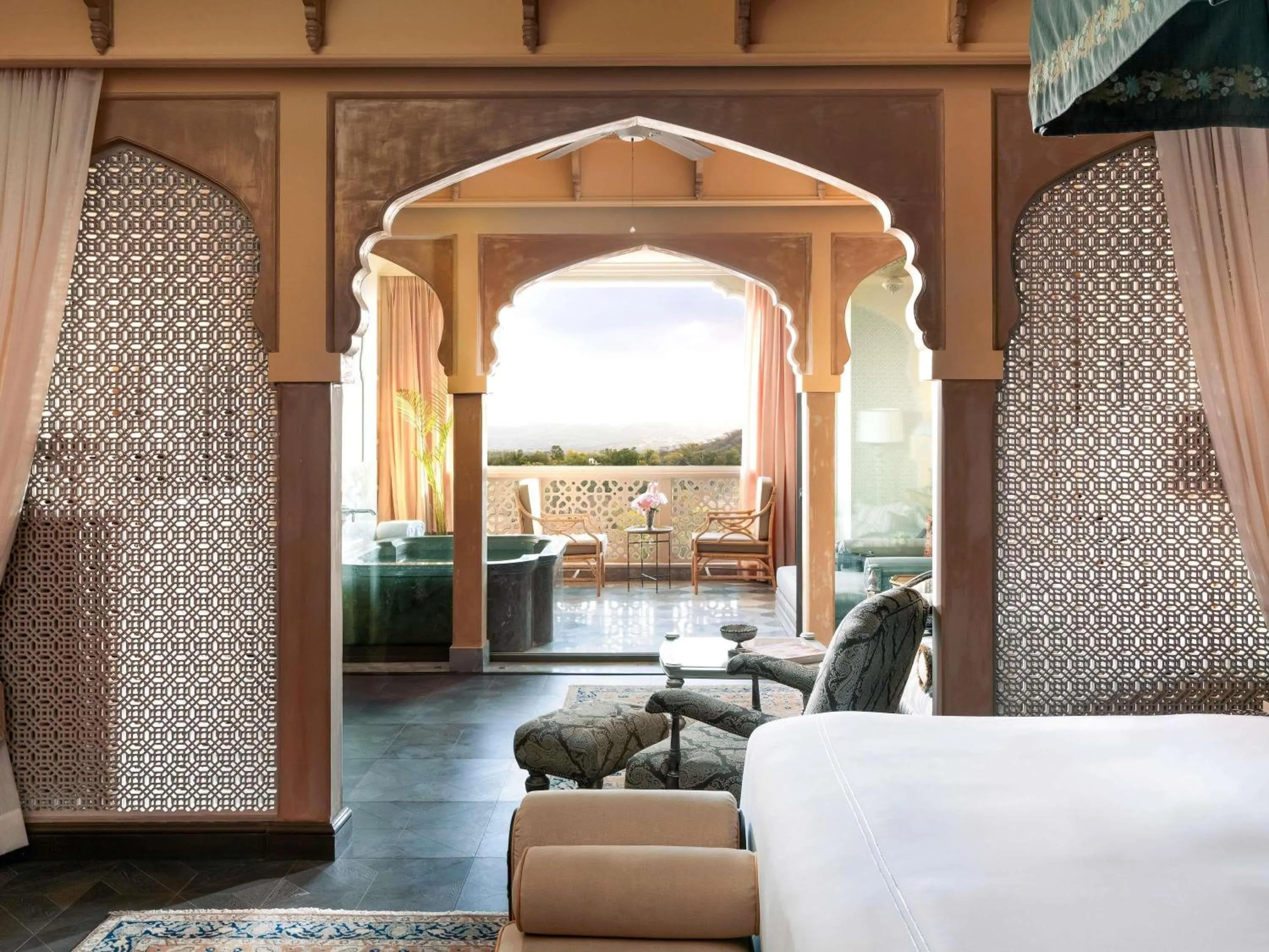 Bedroom in Raffles Jaipur
