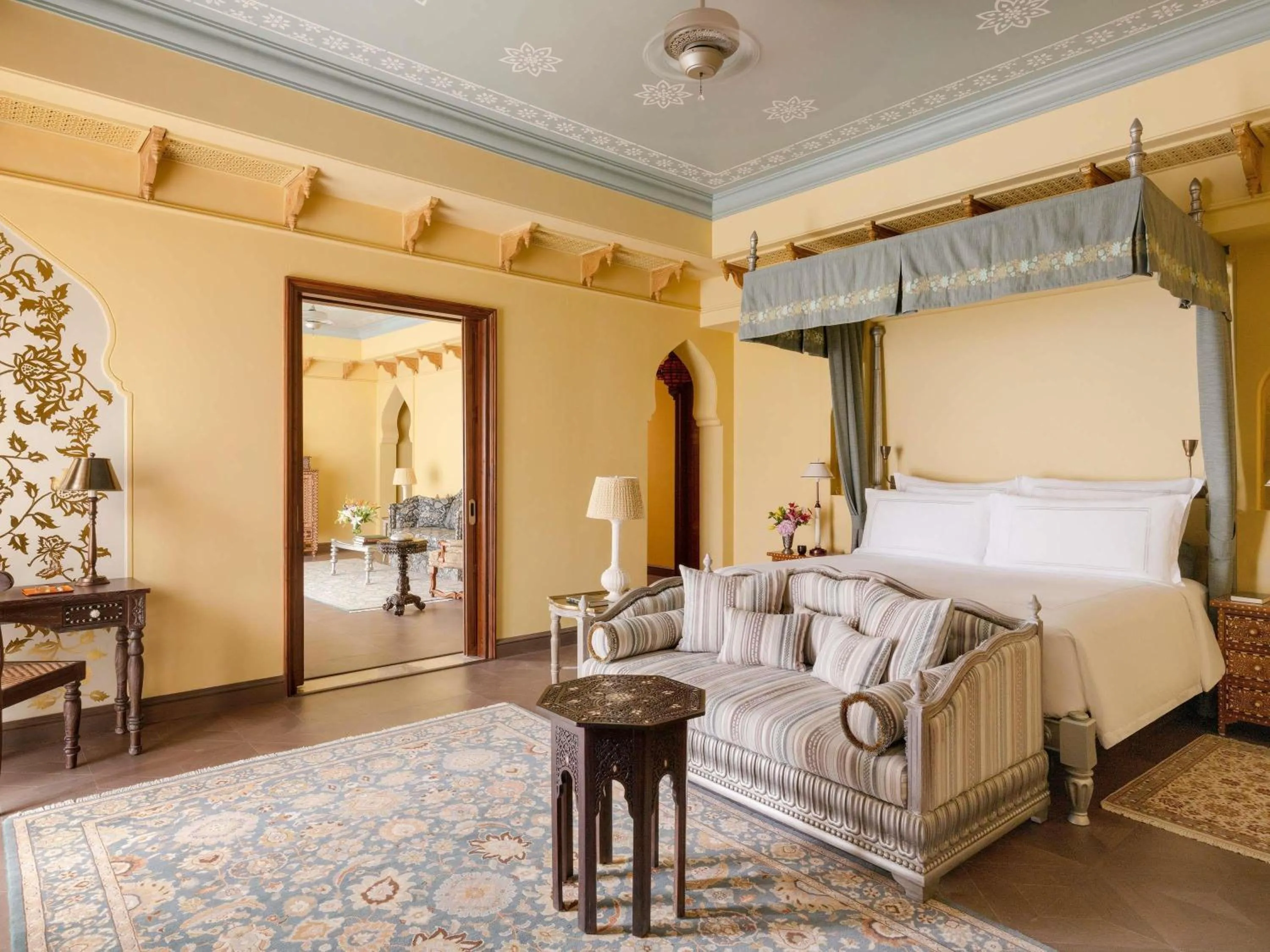 Bedroom, Bed in Raffles Jaipur