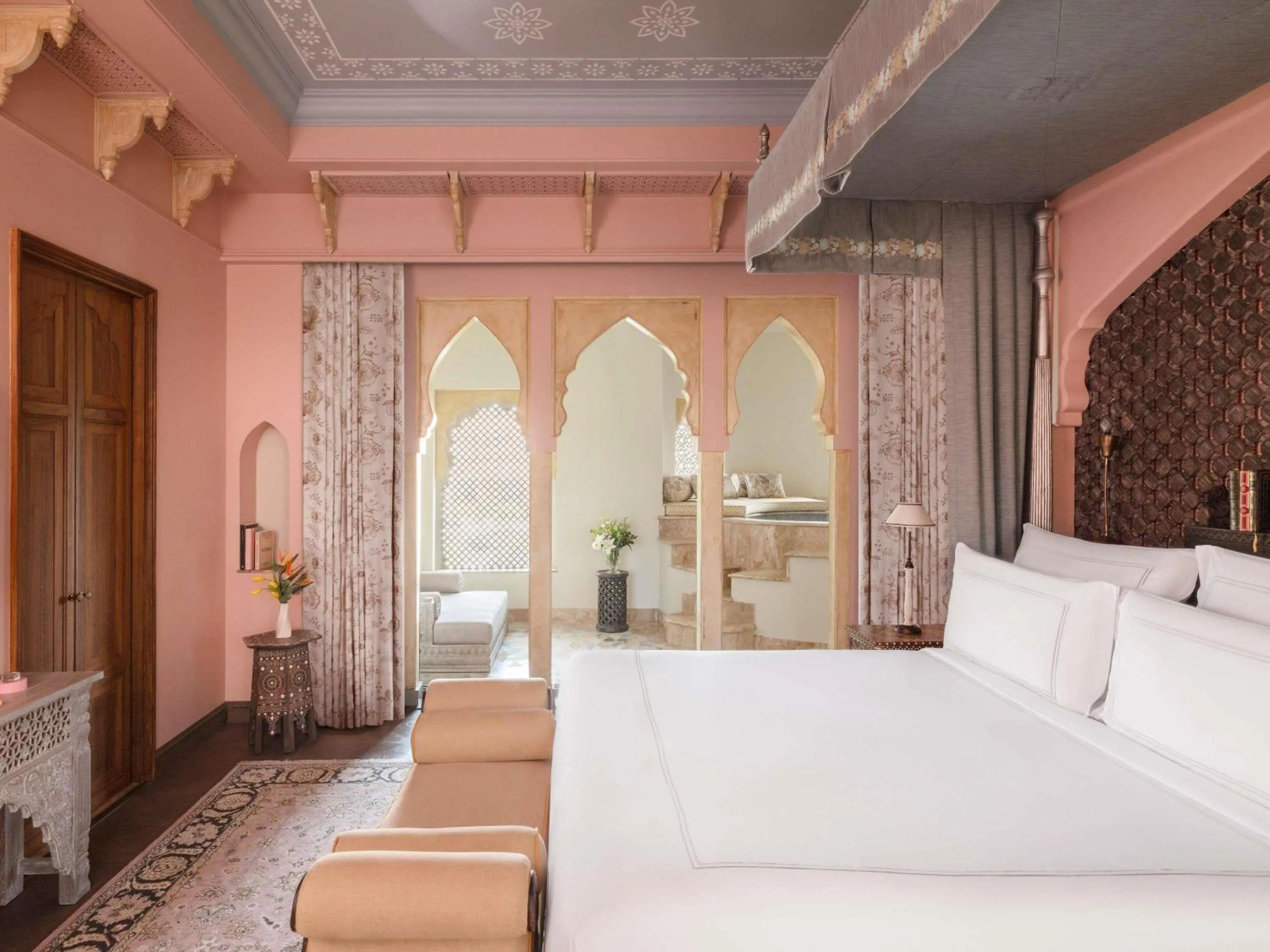 Bedroom, Bed in Raffles Jaipur
