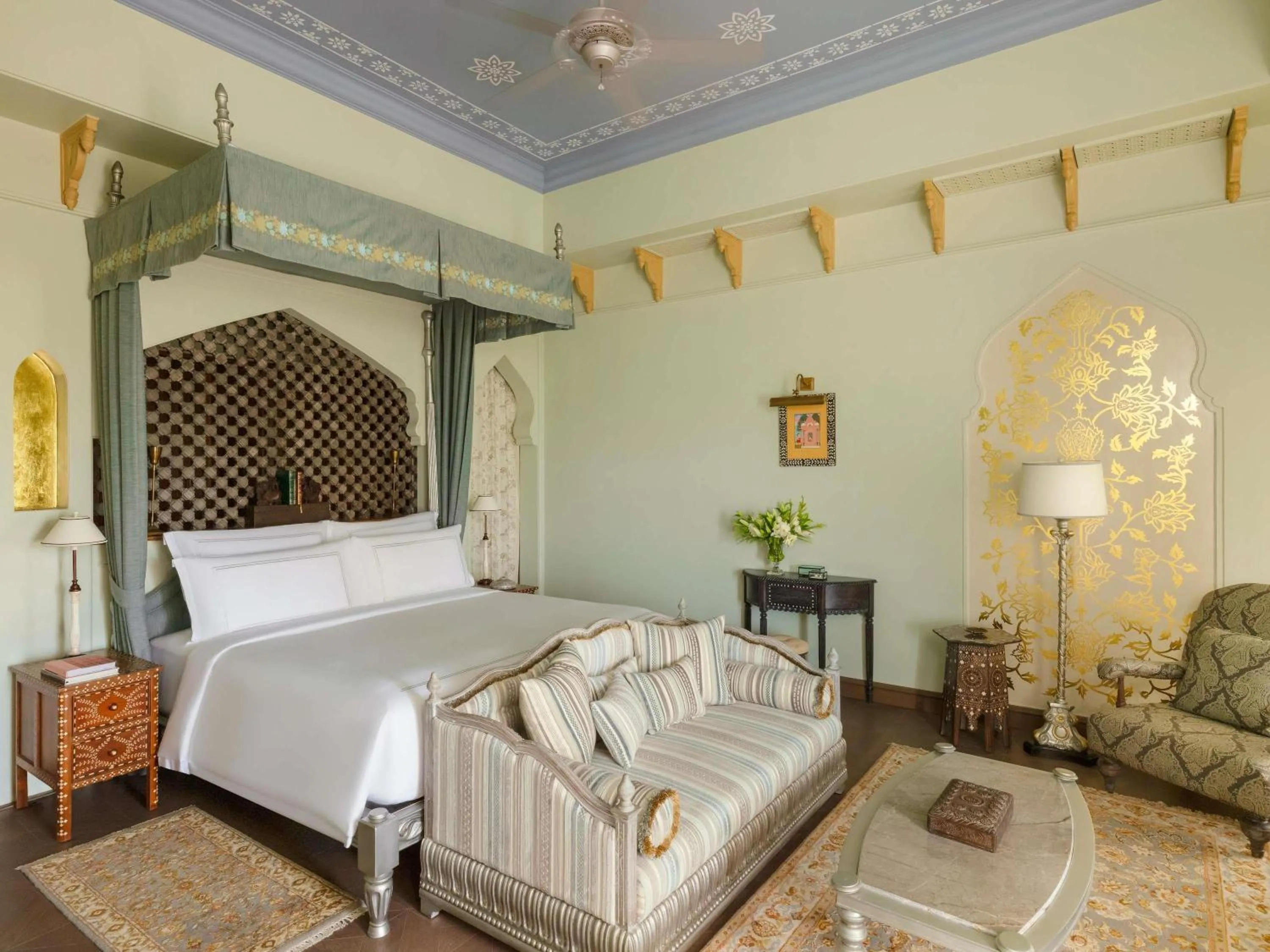 Bedroom, Bed in Raffles Jaipur