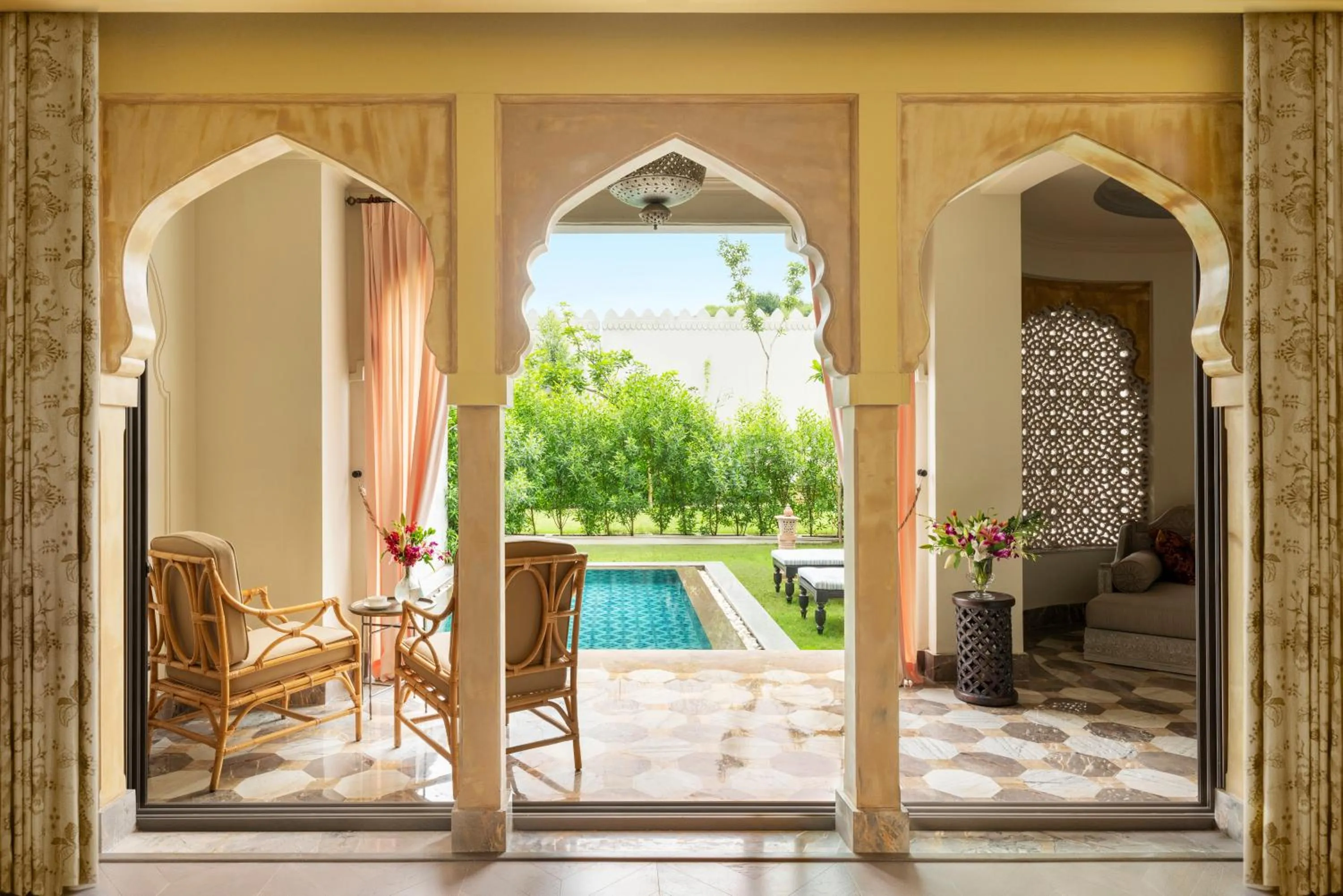 Garden view in Raffles Jaipur