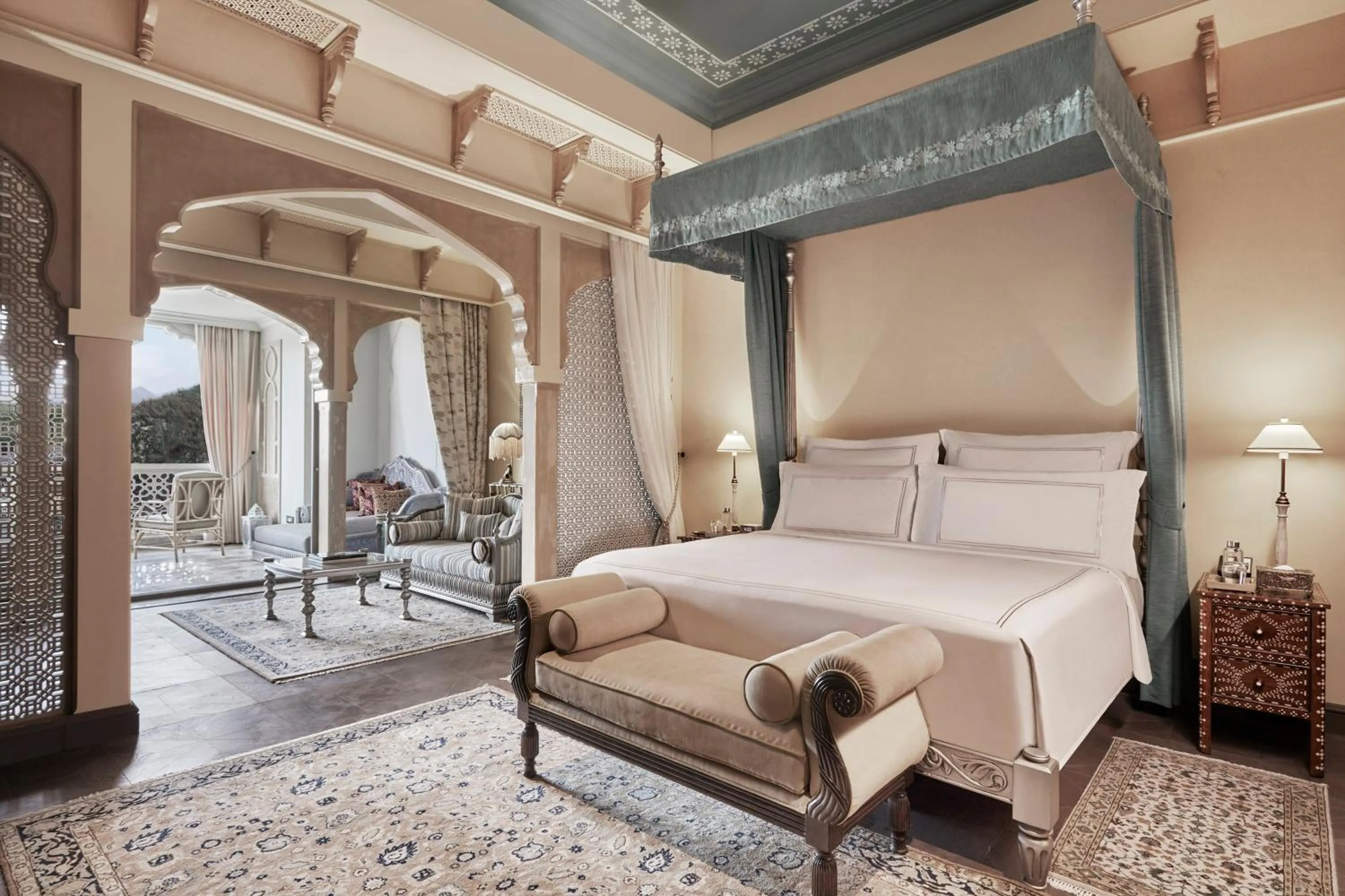 Bedroom, Bed in Raffles Jaipur