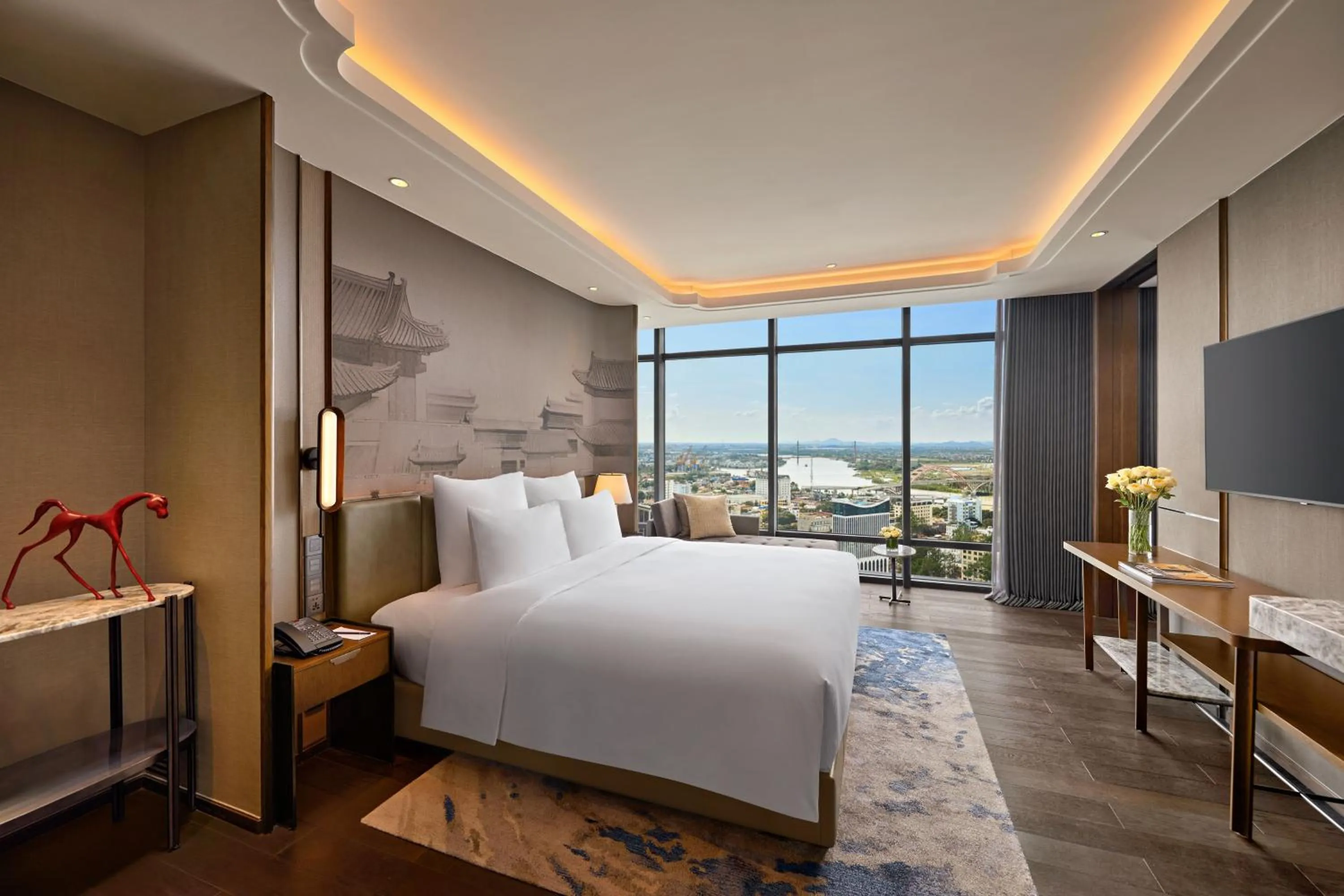 Bed in Pullman Hai Phong Grand Hotel