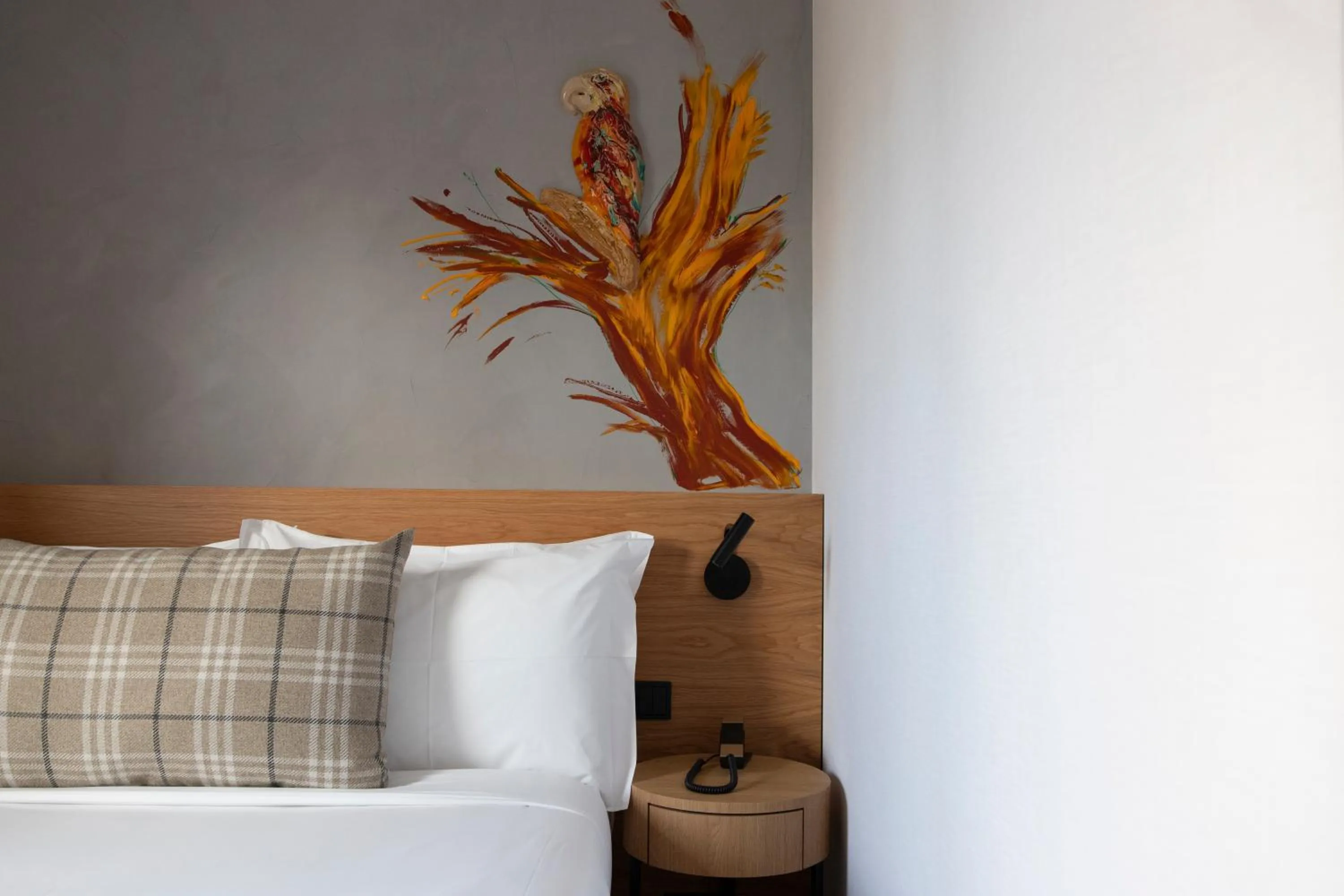 Decorative detail, Bed in ibis Styles Lisboa Aeroporto