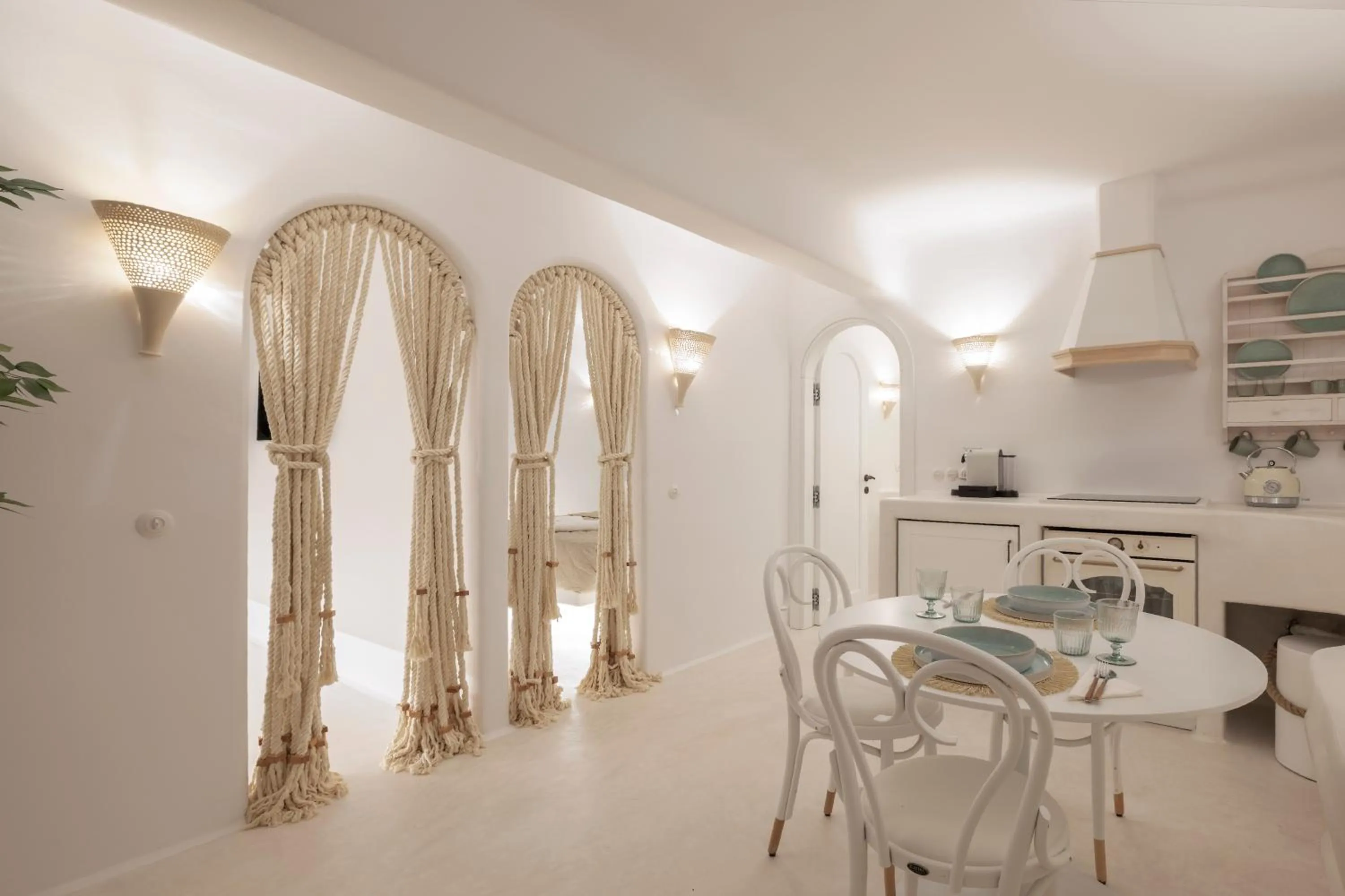 Kitchen or kitchenette in Ortygia Suites