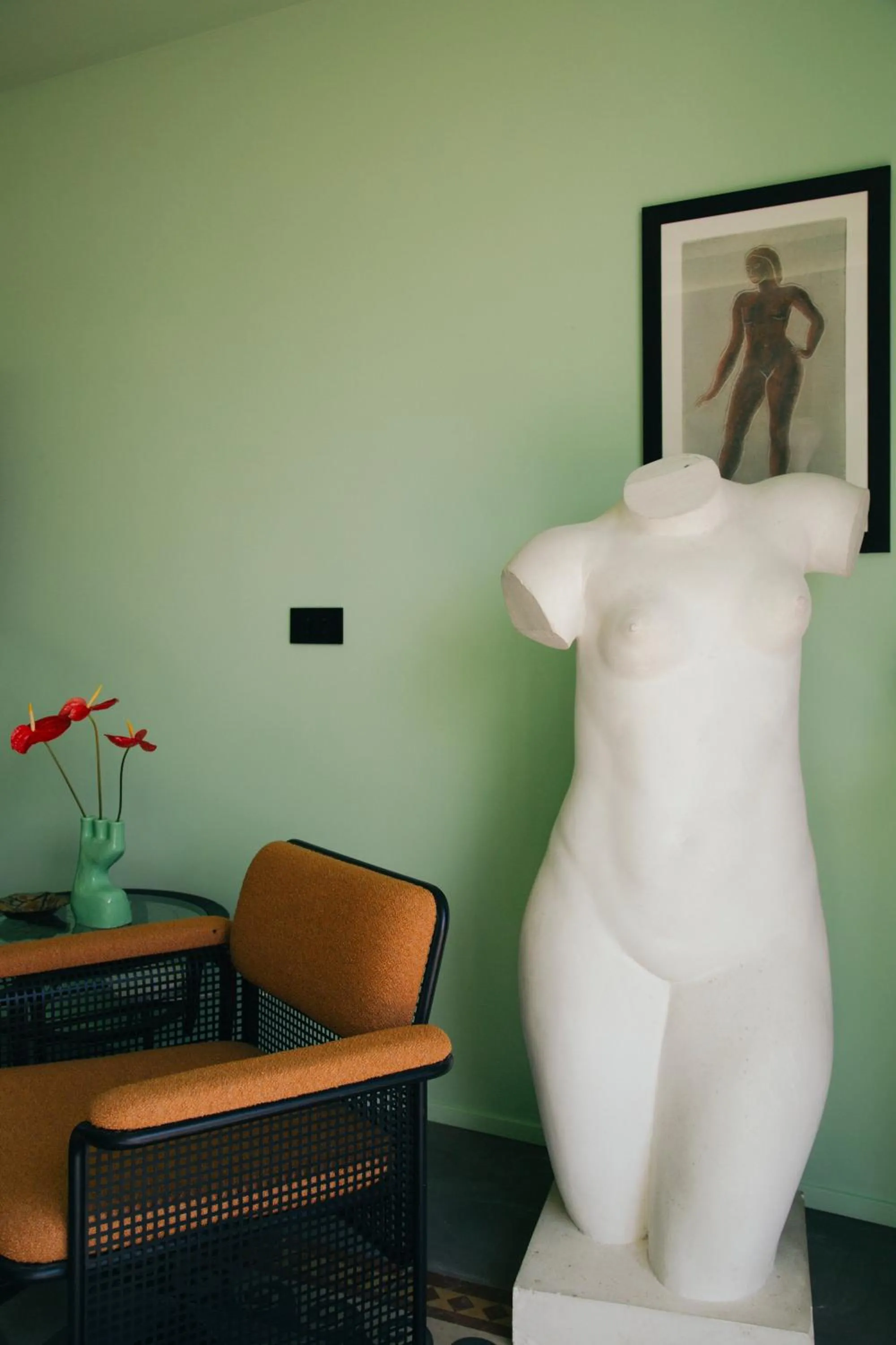 Decorative detail in Fiermonte Museum by La Fiermontina