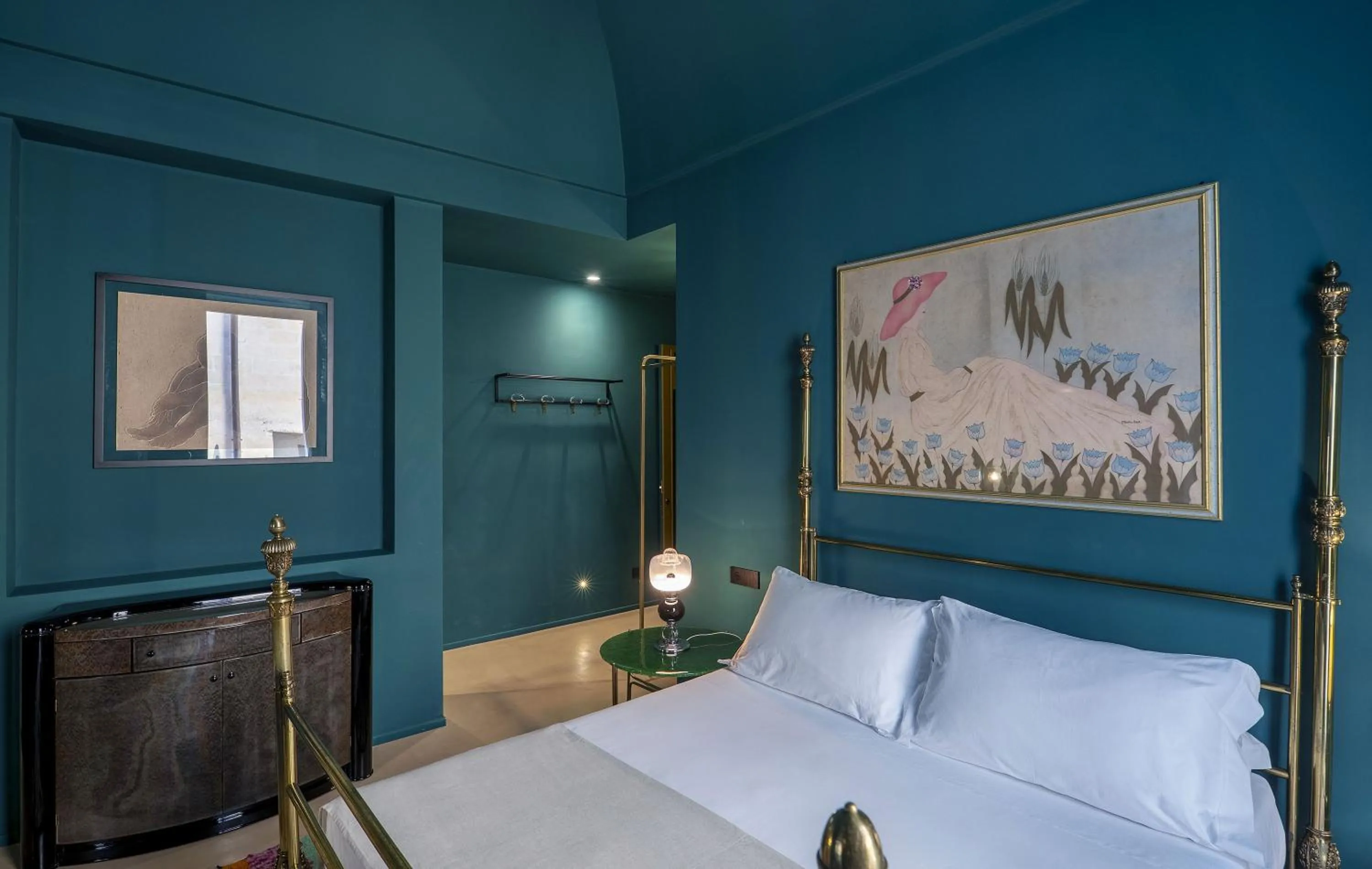 Bed in Fiermonte Museum by La Fiermontina