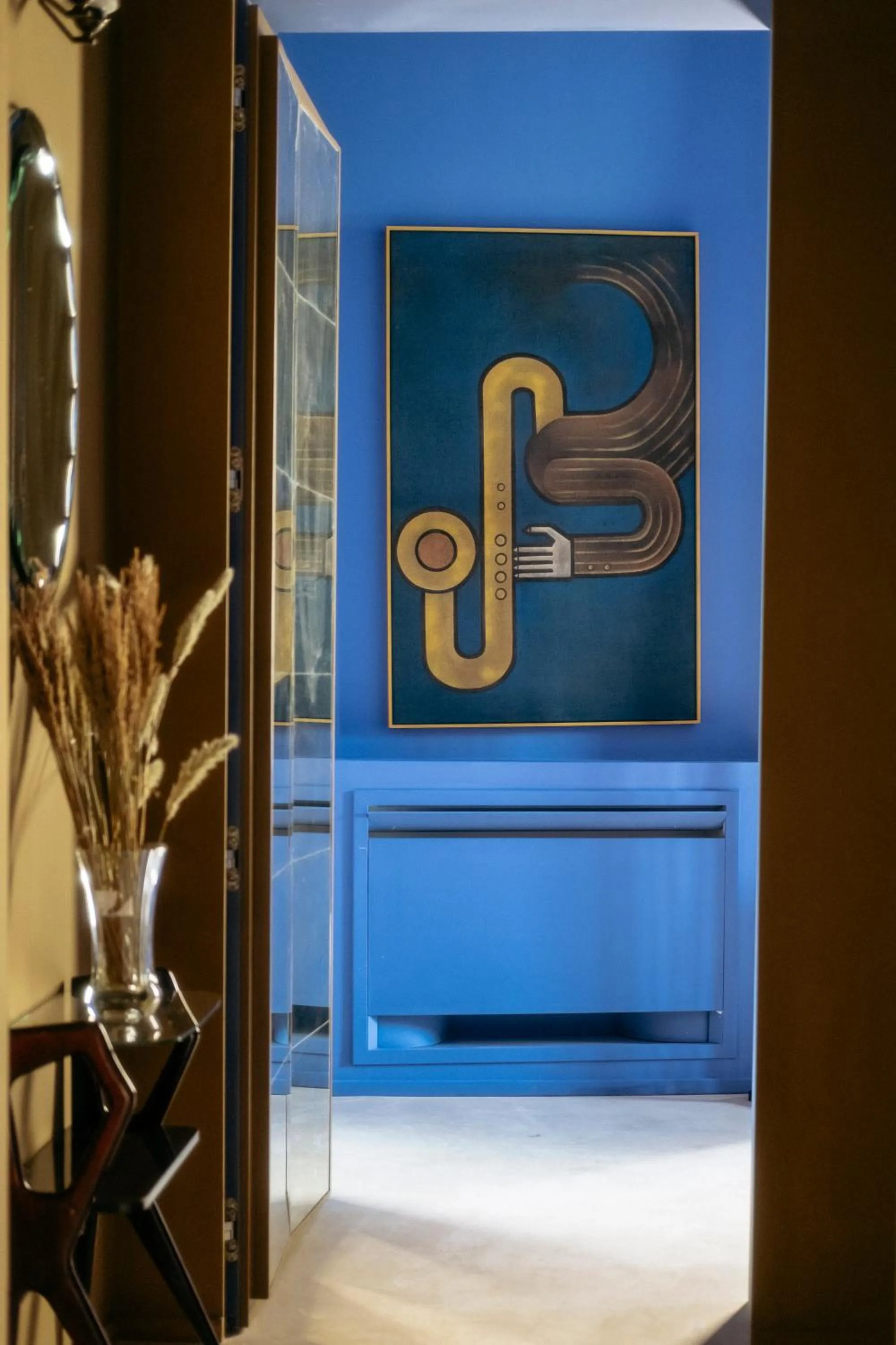 Decorative detail in Fiermonte Museum by La Fiermontina