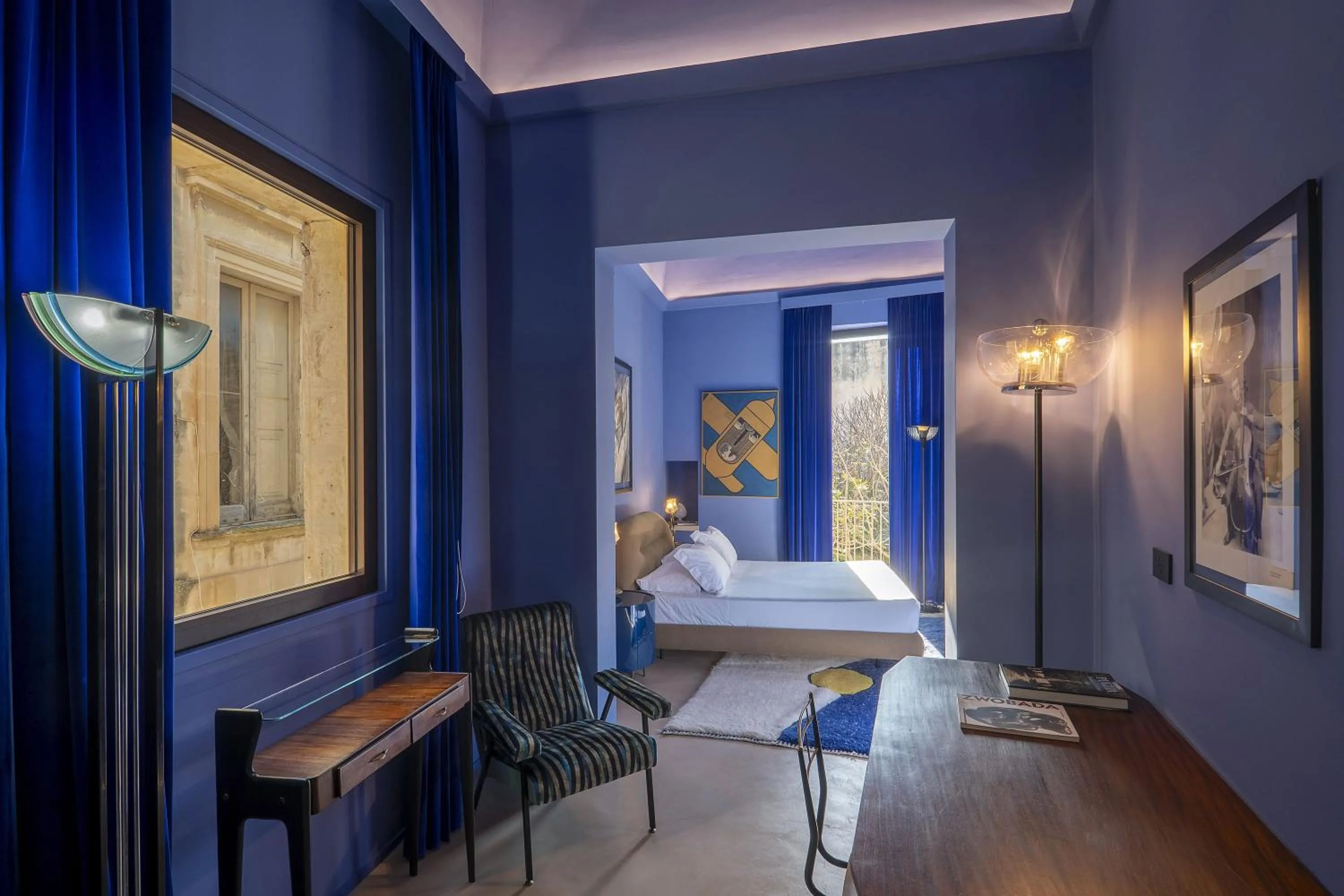 Bed in Fiermonte Museum by La Fiermontina