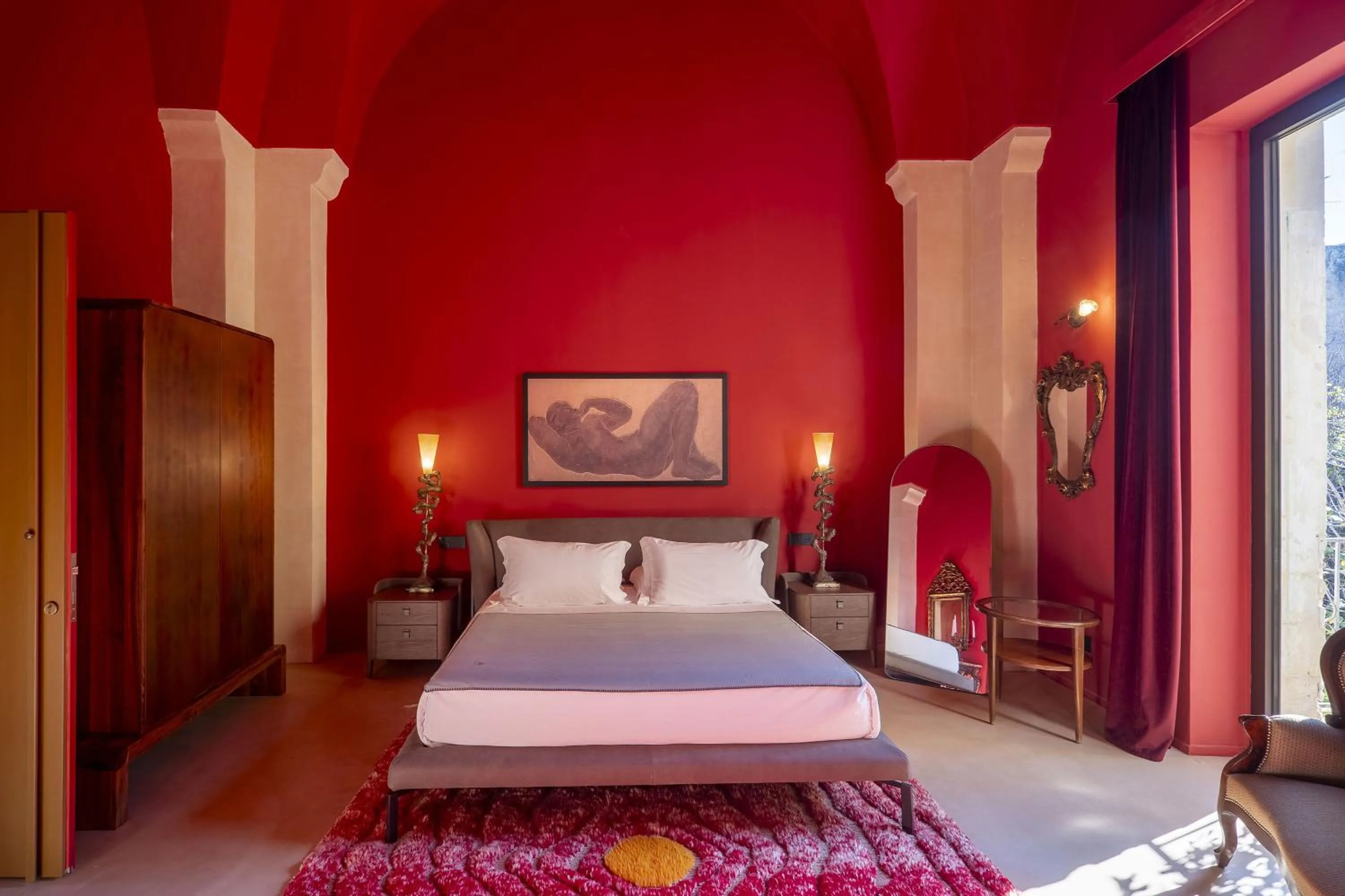 Bed in Fiermonte Museum by La Fiermontina