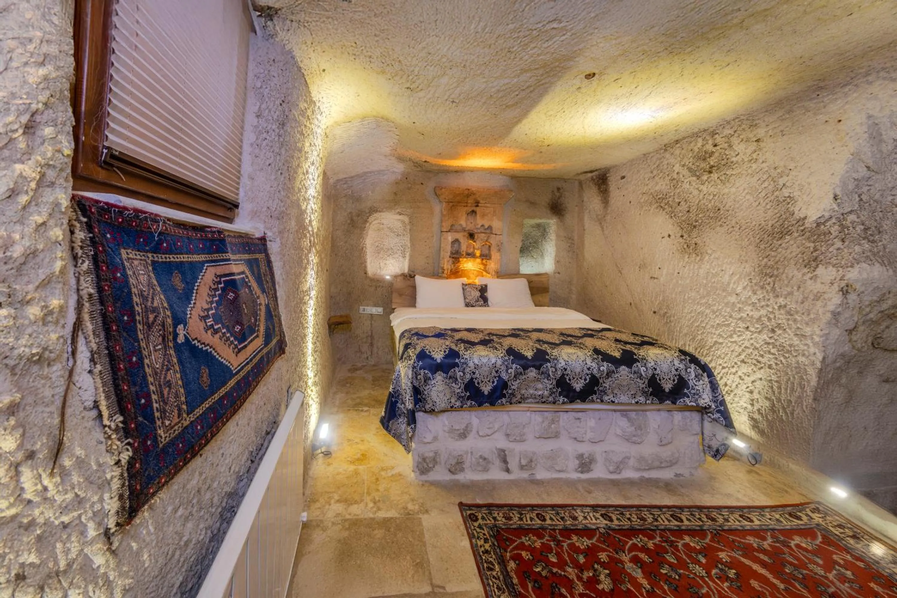 Bed in Lubberona Cave Cappadocia