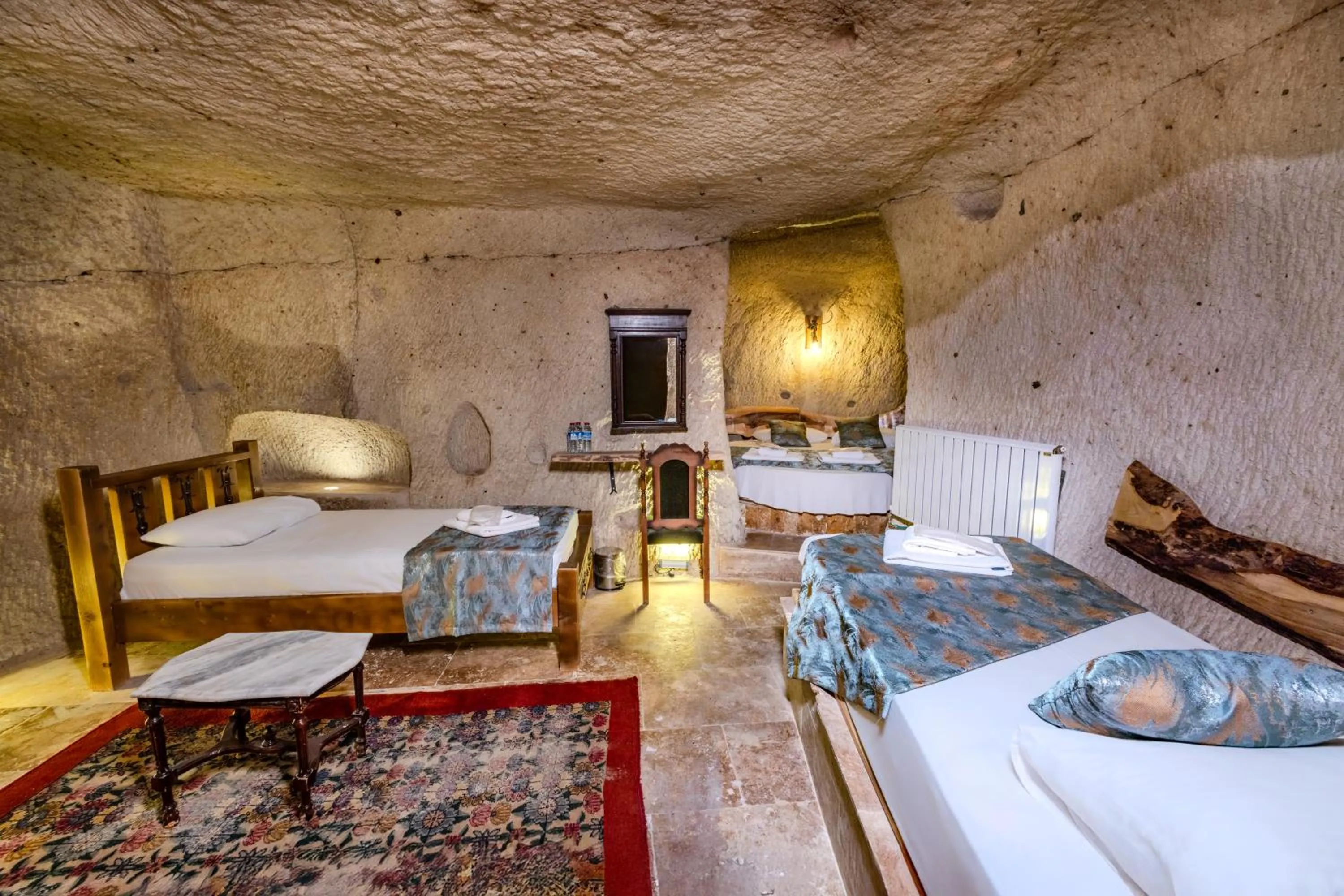 Bed in Lubberona Cave Cappadocia