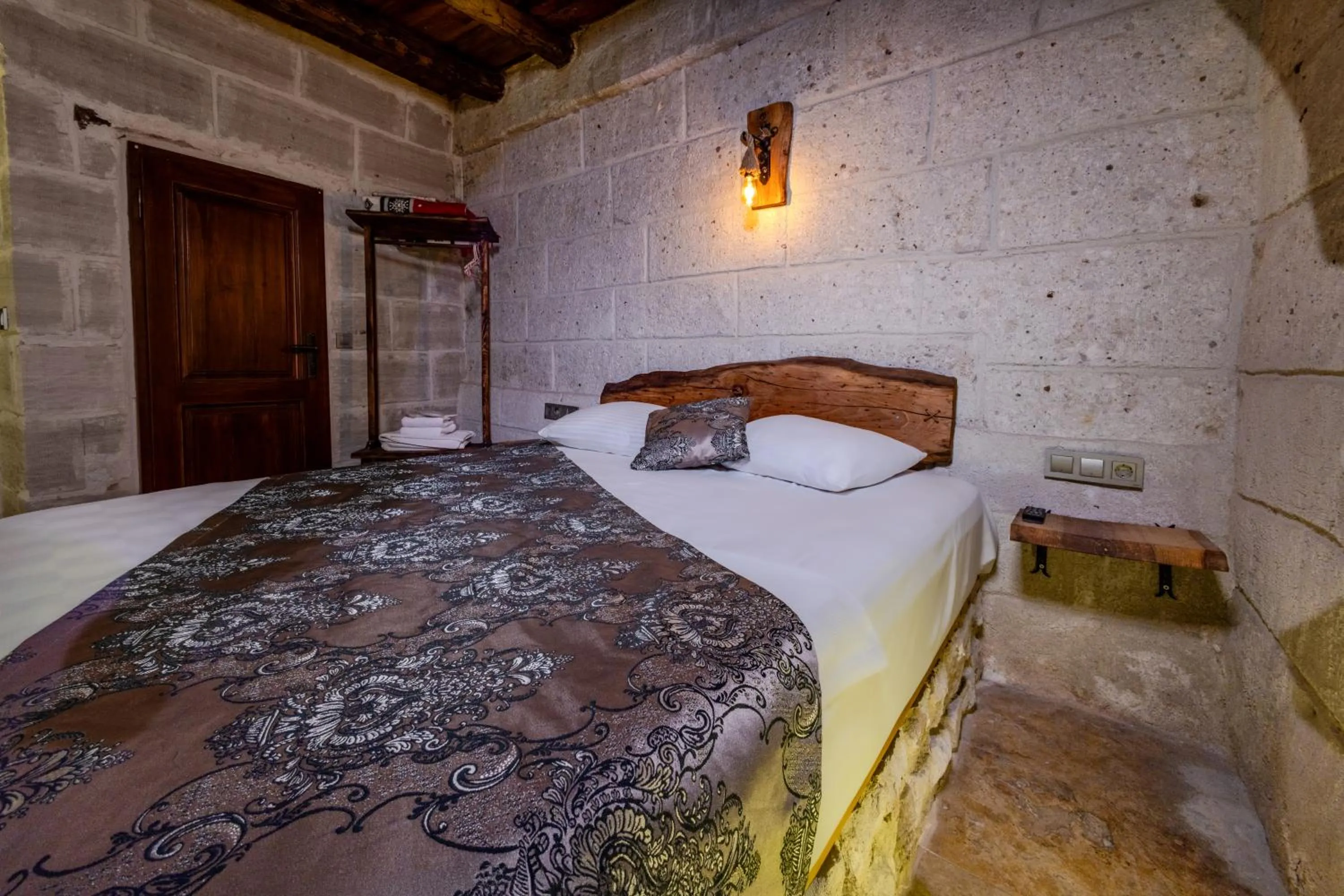 Bed in Lubberona Cave Cappadocia