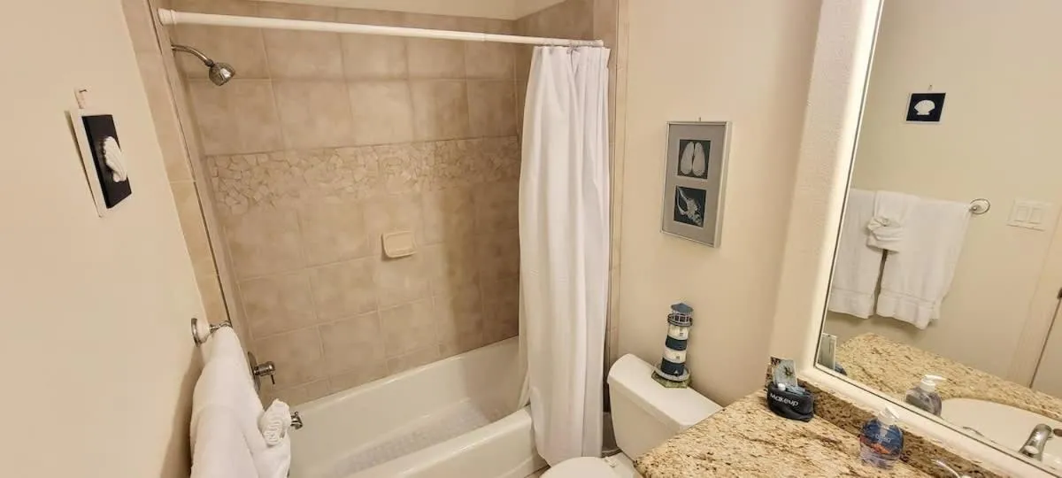 Bathroom in Beach & Palms condo