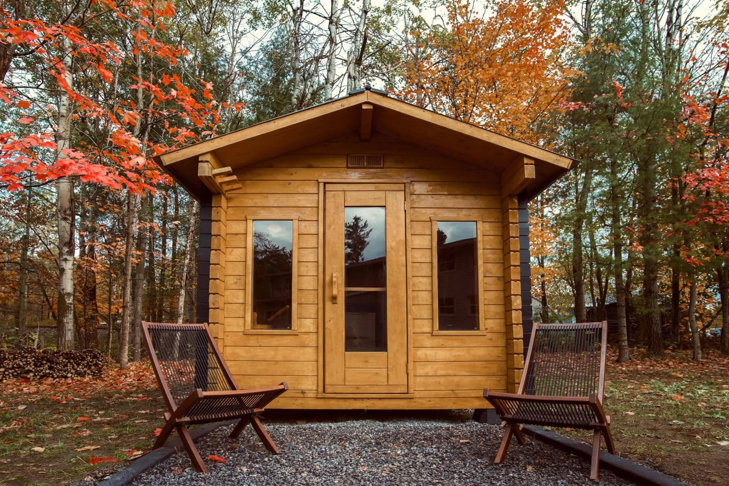 Sauna in Stay Inn Muskoka