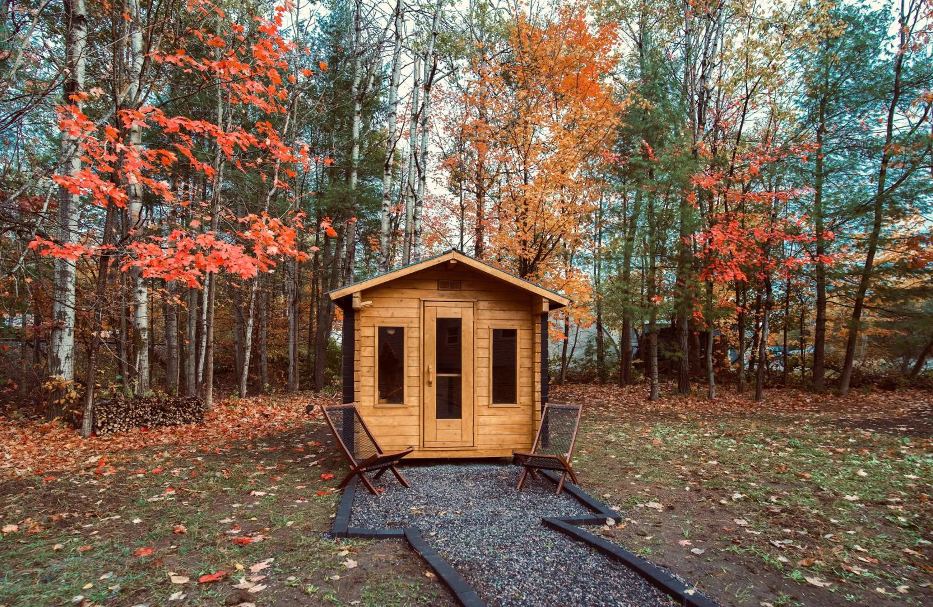 Sauna in Stay Inn Muskoka