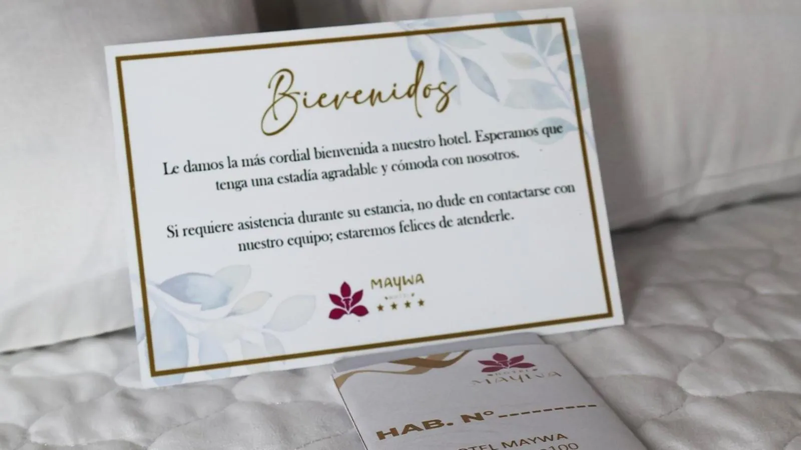 Text overlay in Hotel Maywa