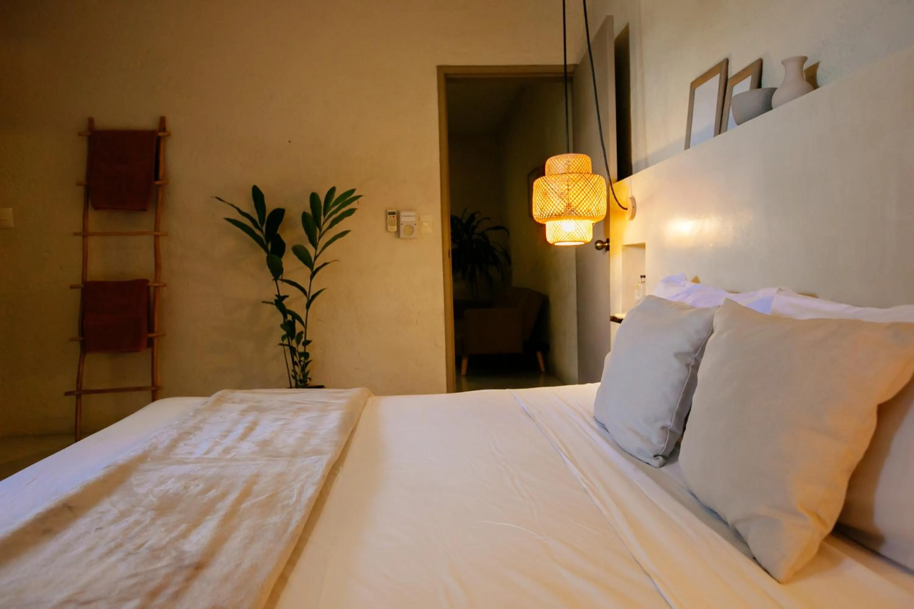 Bedroom, Bed in Hotel Noah Tulum