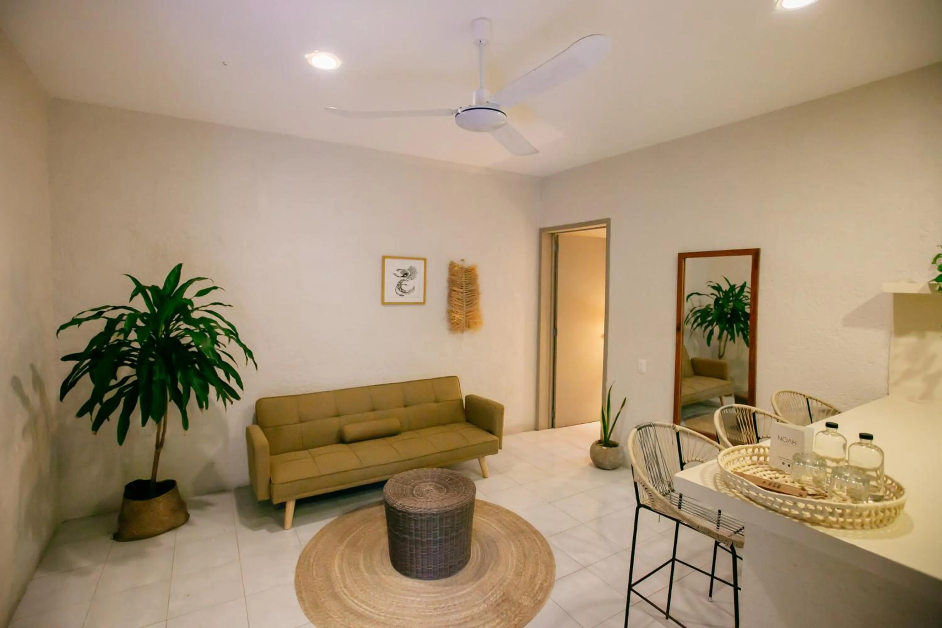 Living room in Hotel Noah Tulum