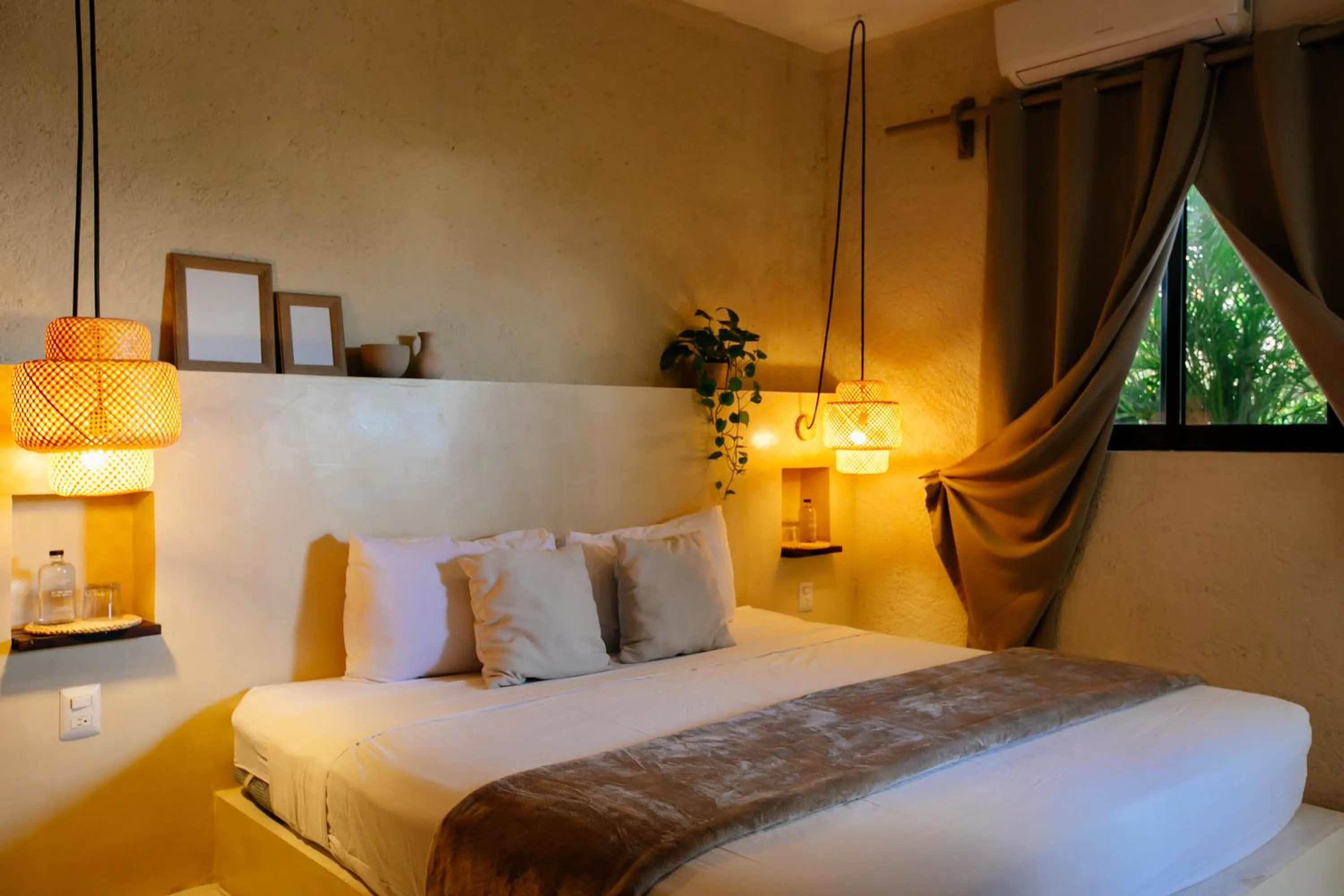 Bedroom, Bed in Hotel Noah Tulum