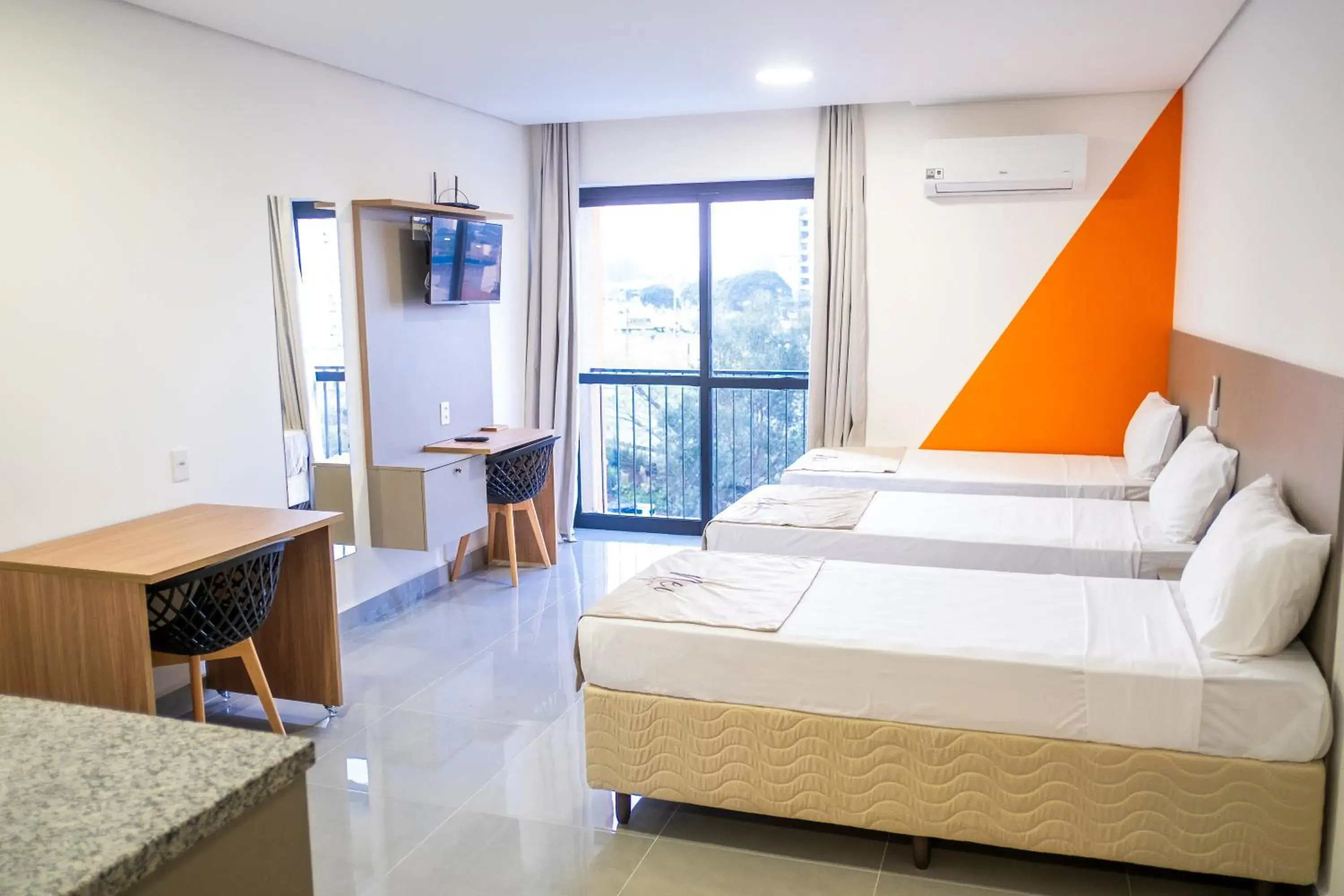 Triple Room - single occupancy in Slim Hotel Neo São Bernardo do Campo Triple Room - single occupancy in Slim Hotel Neo São Bernardo do Campo