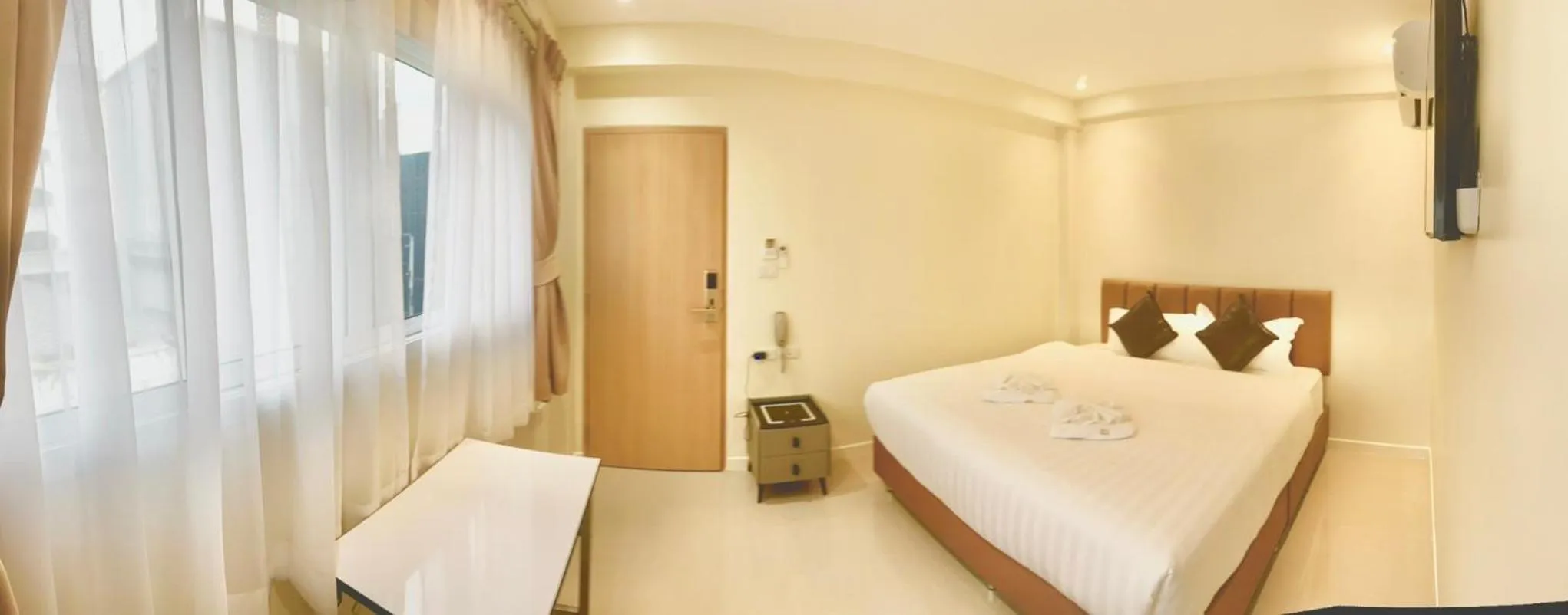 Bed in ABC HA Hotel Bangkok