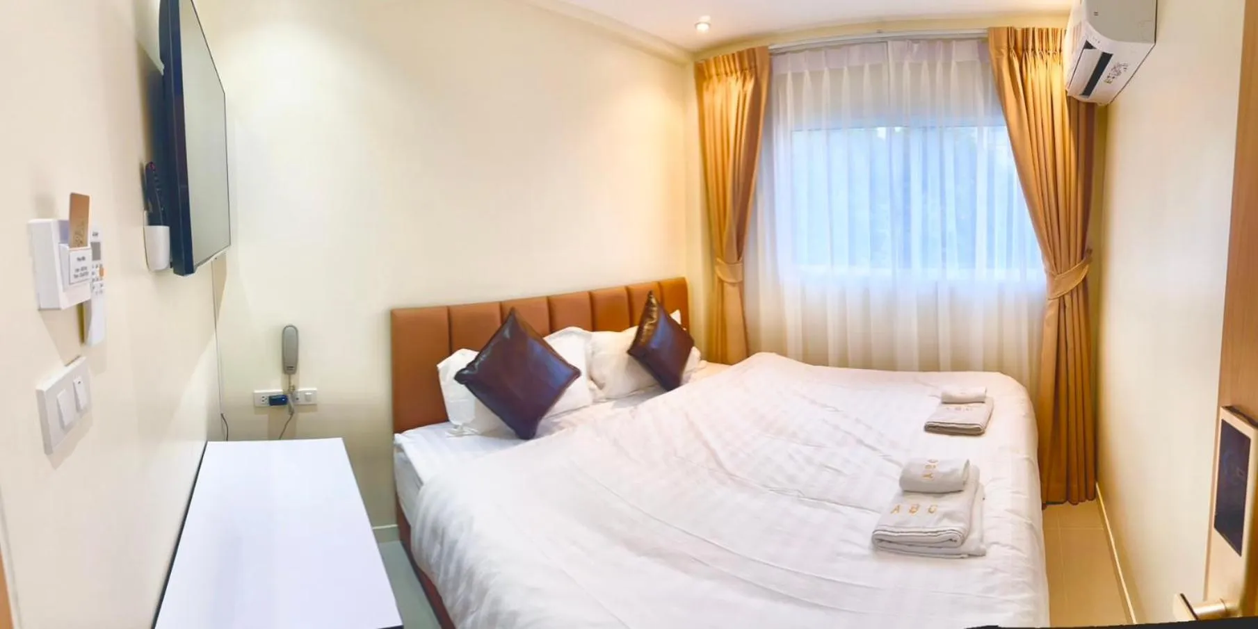 Bed in ABC HA Hotel Bangkok