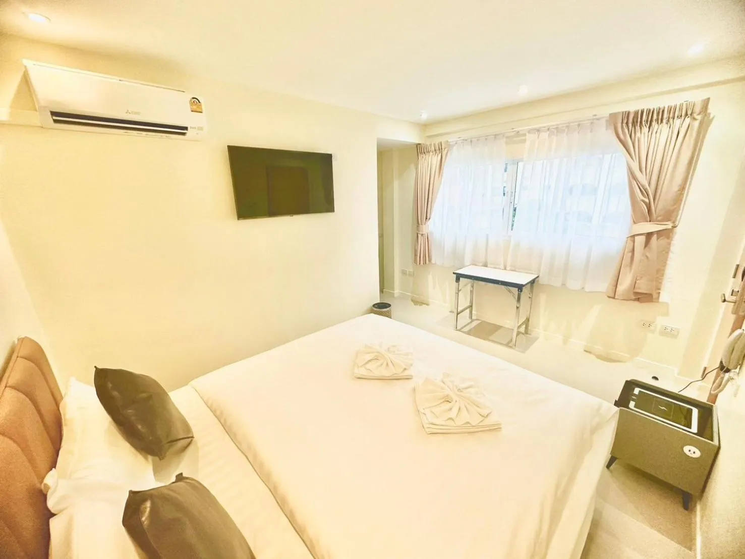 Bed in ABC HA Hotel Bangkok