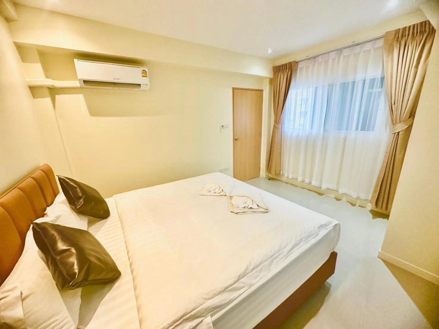 Bed in ABC HA Hotel Bangkok