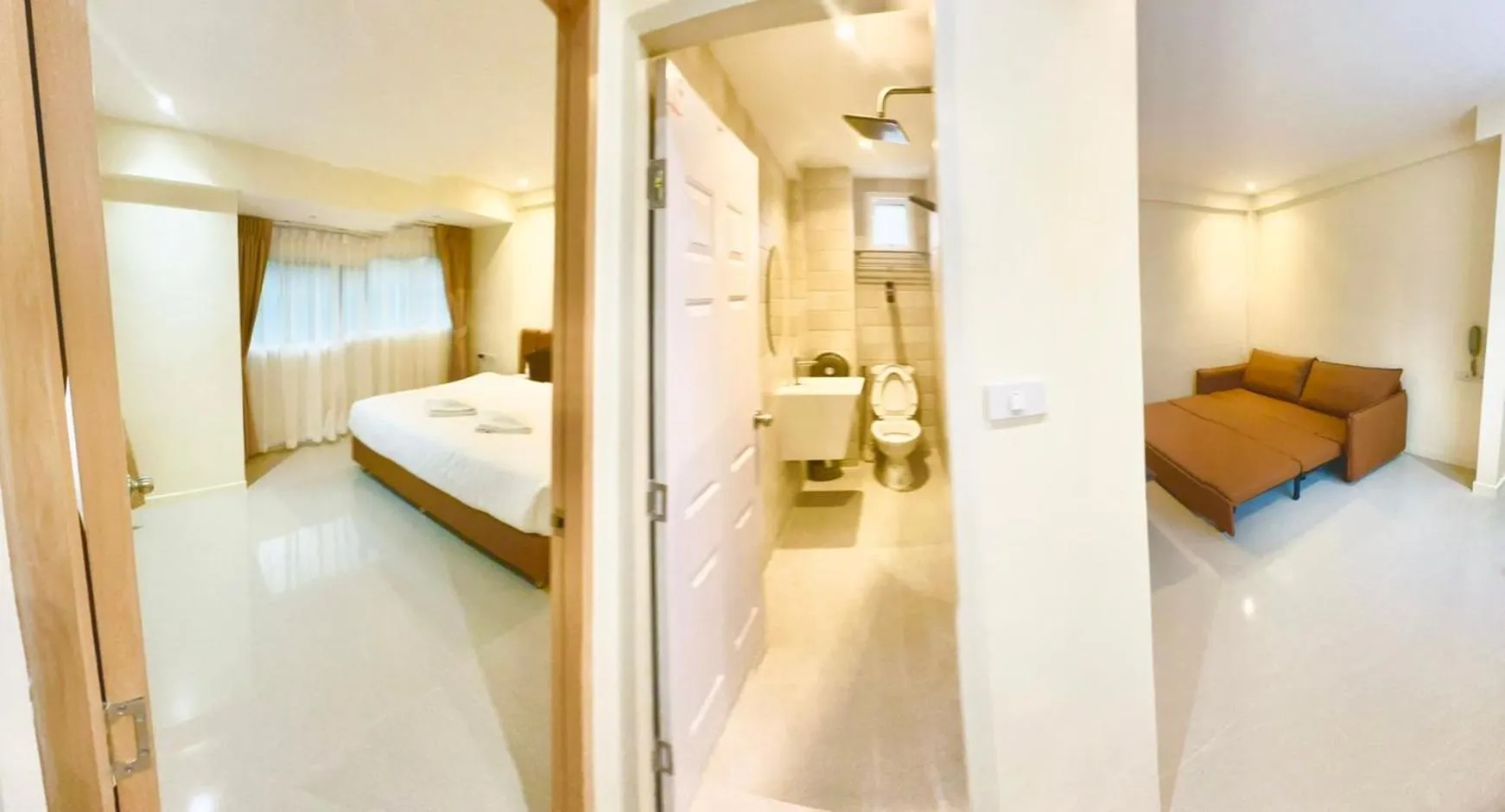 Bed in ABC HA Hotel Bangkok