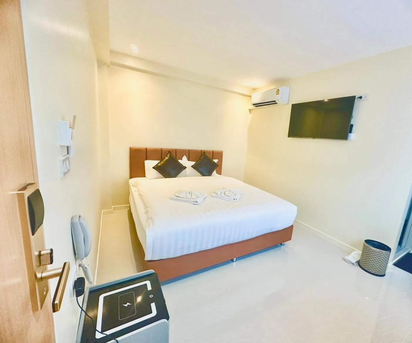 Bed in ABC HA Hotel Bangkok