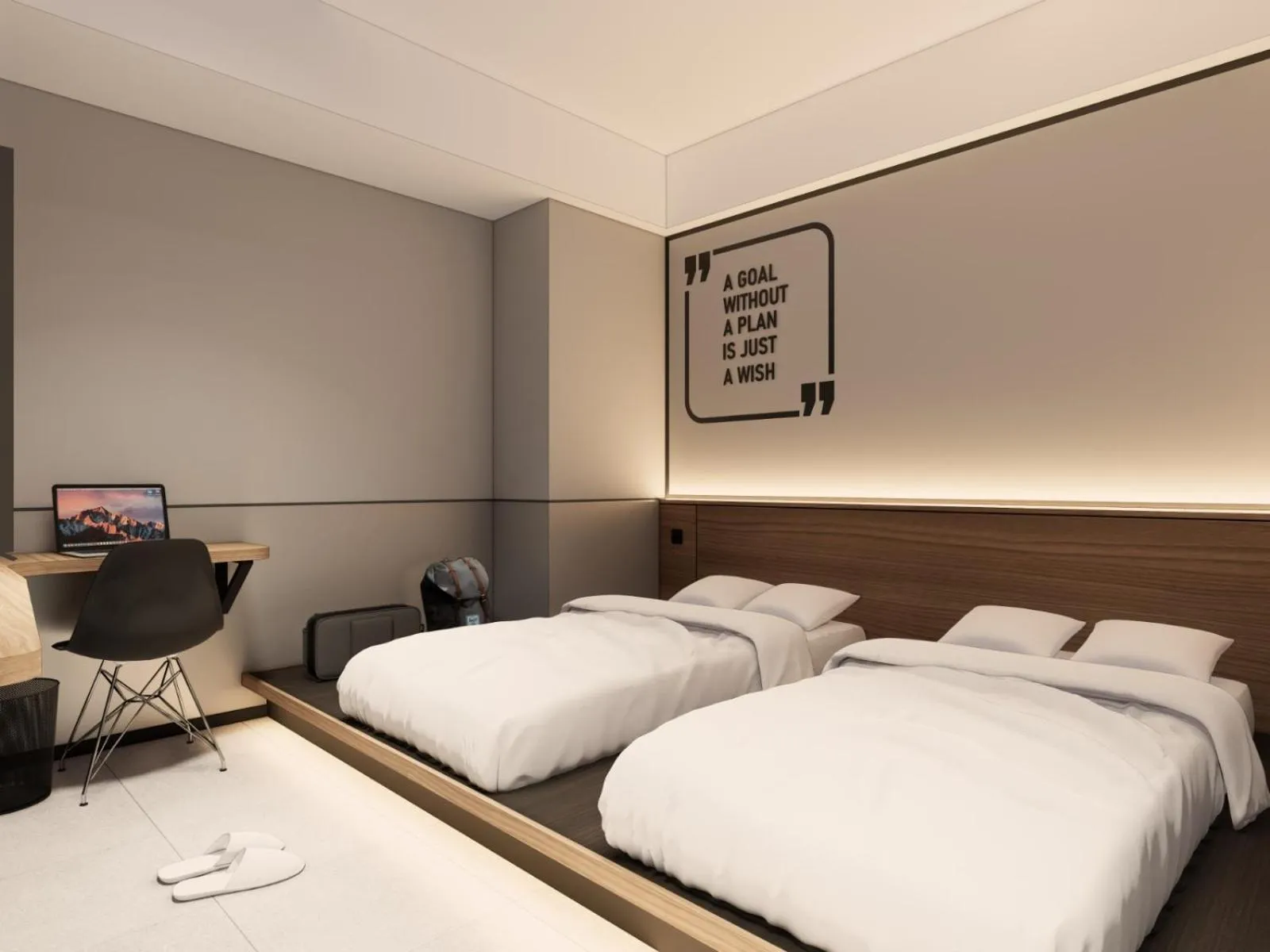 Property building, Bed in FIERIS IZZY Hotel