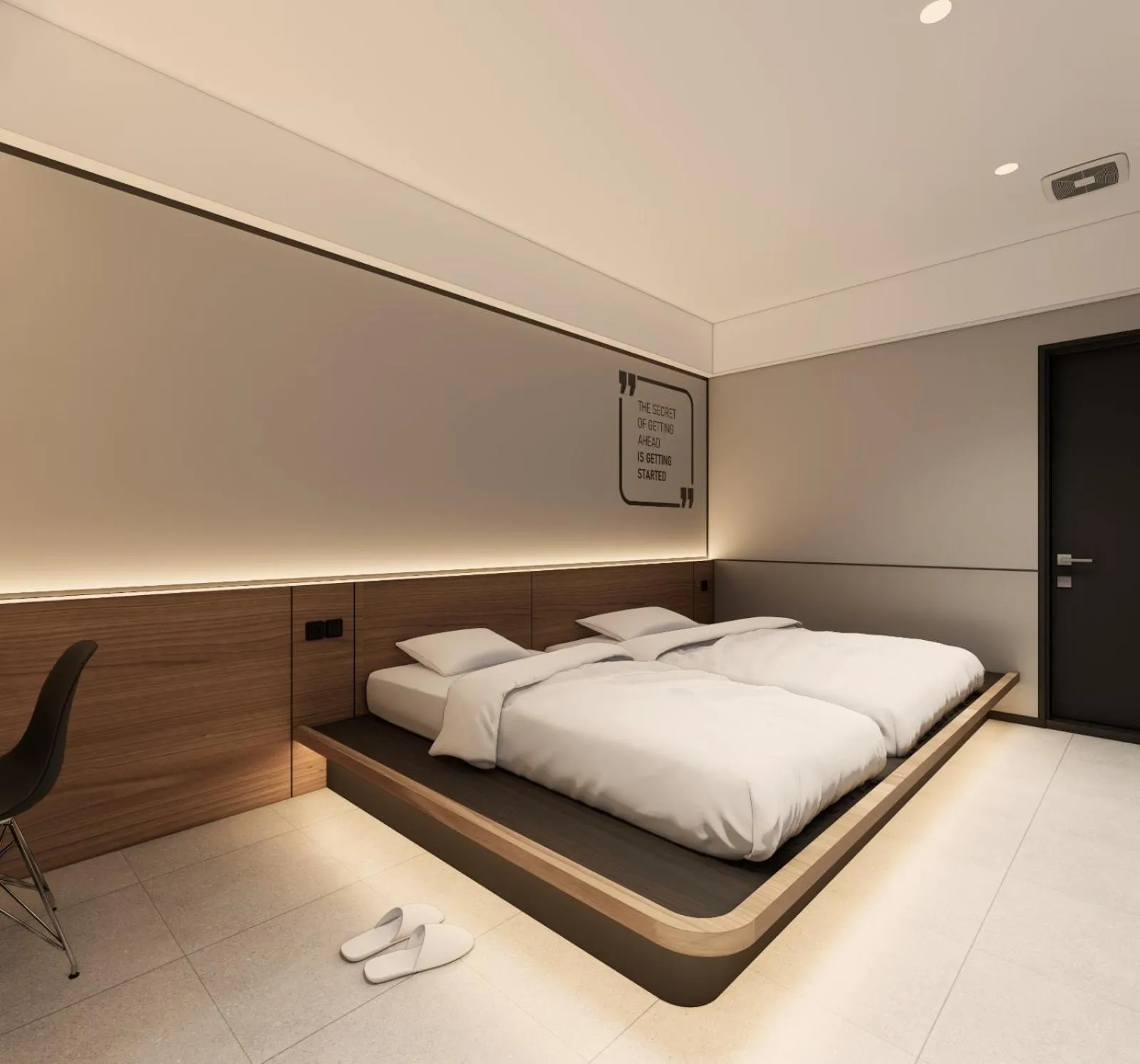 Property building, Bed in FIERIS IZZY Hotel