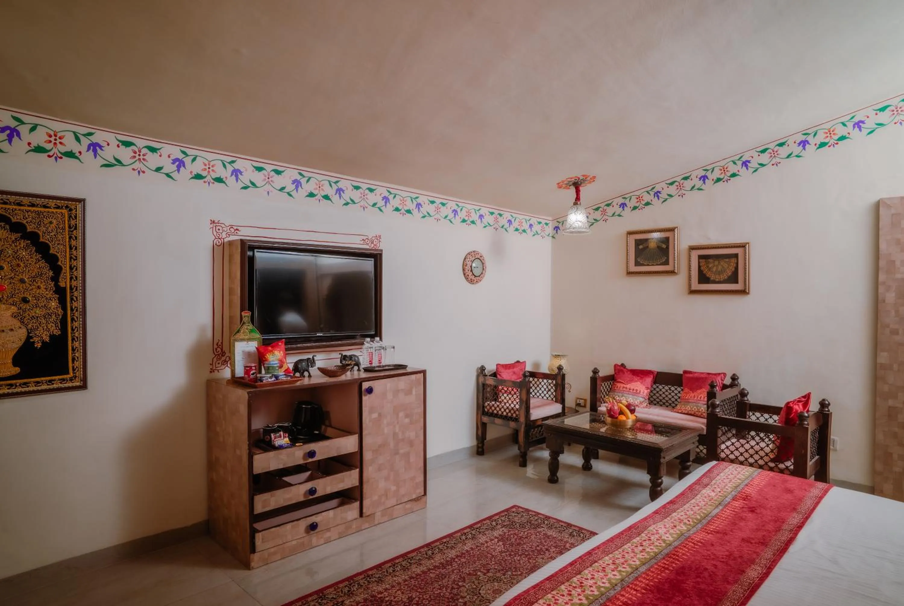 room service, Bed in Chokhi Dhani The Ethnic 5-Star Deluxe Resort