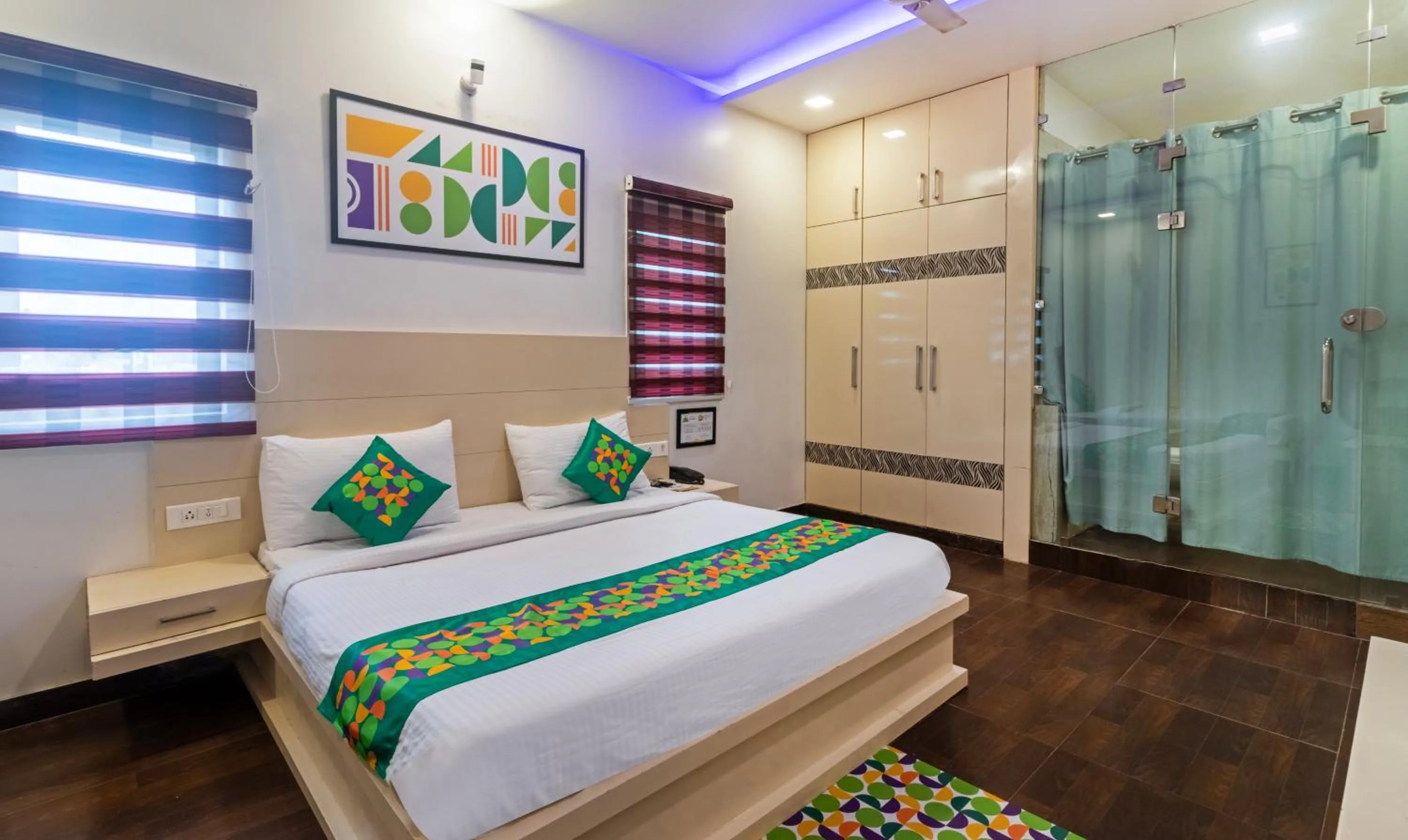 Bedroom, Bed in Treebo Empire Red Carpet