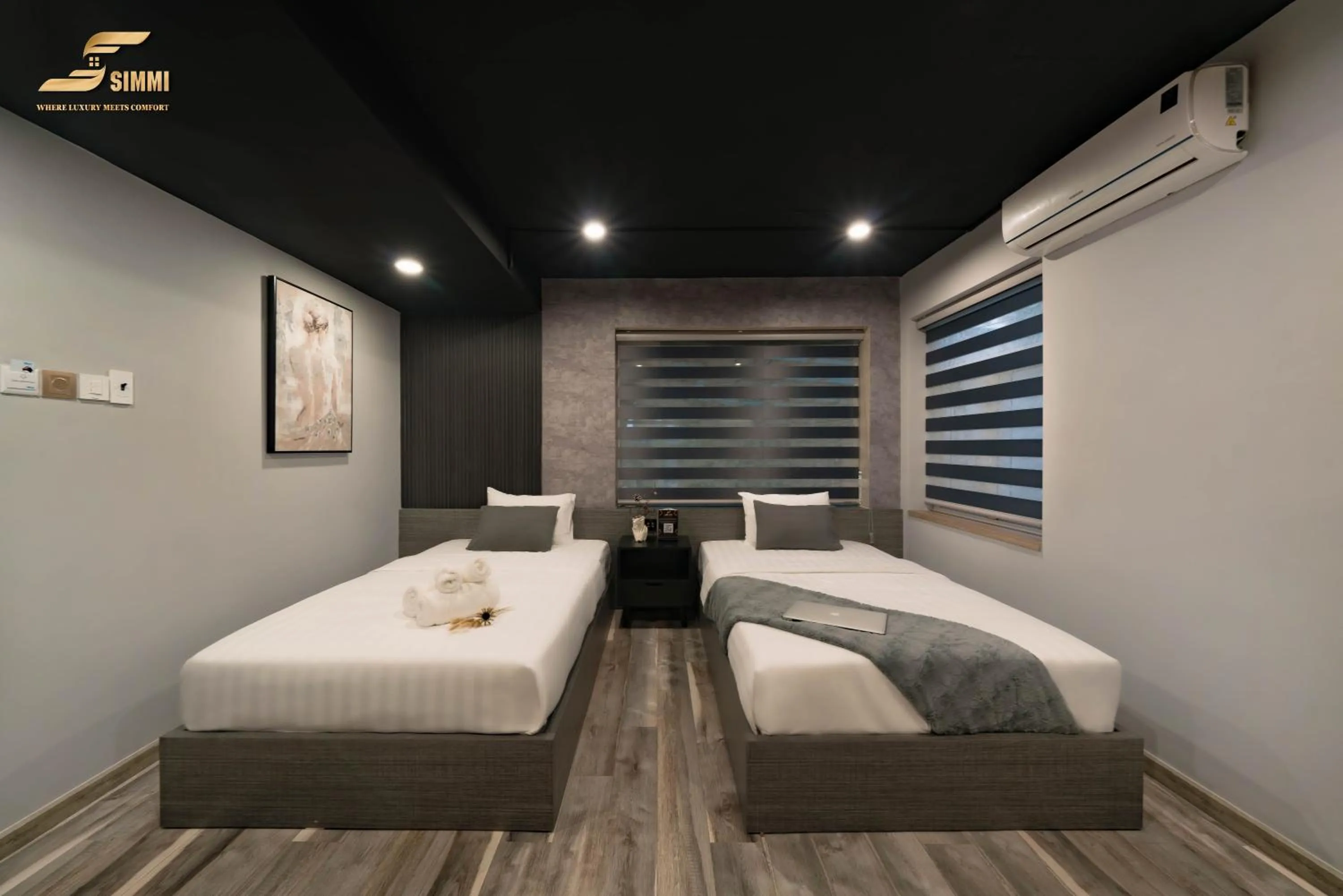 Bed in Simmi Signature Hotel & Apartment