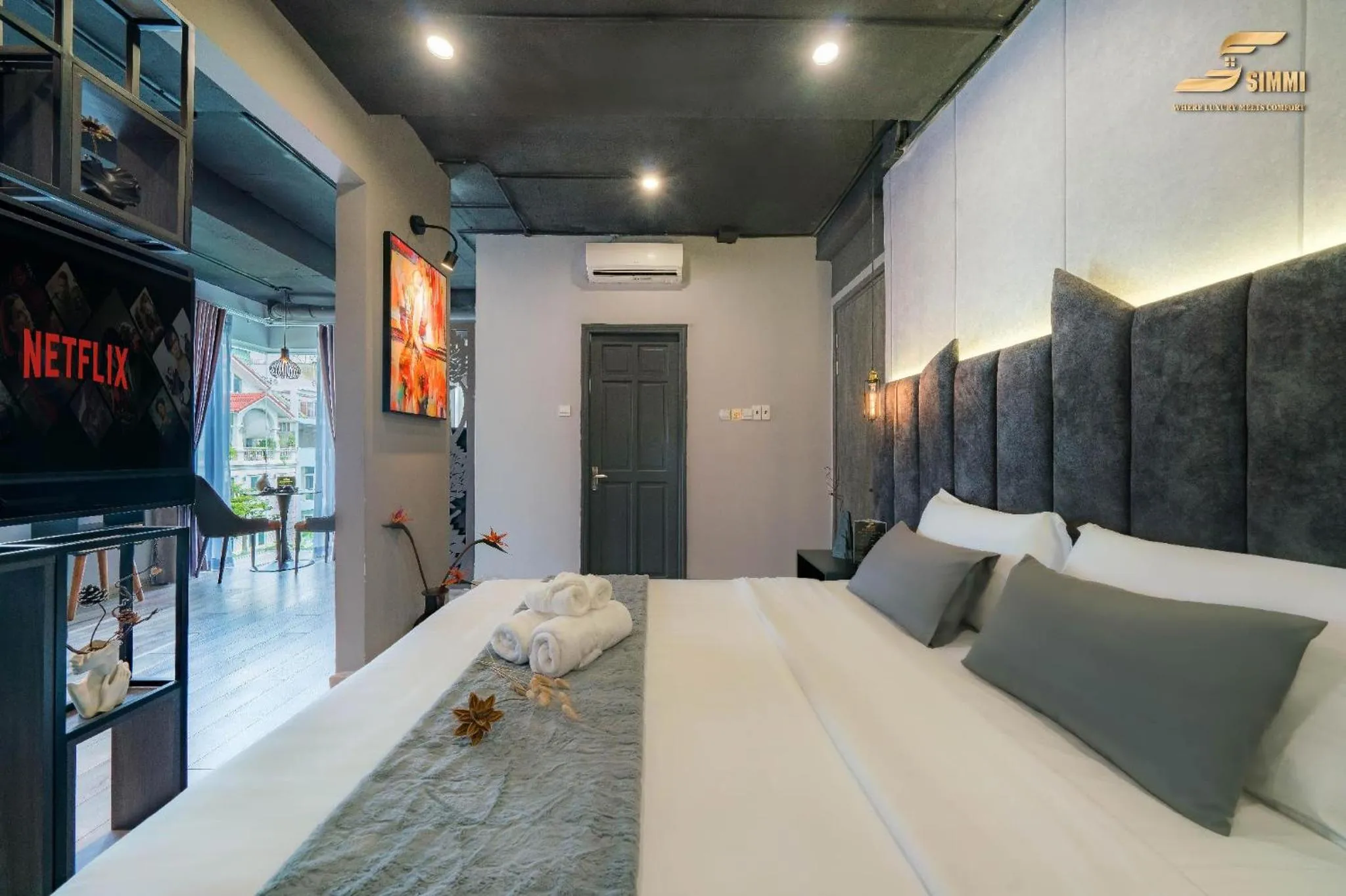 Bed in Simmi Signature Hotel & Apartment