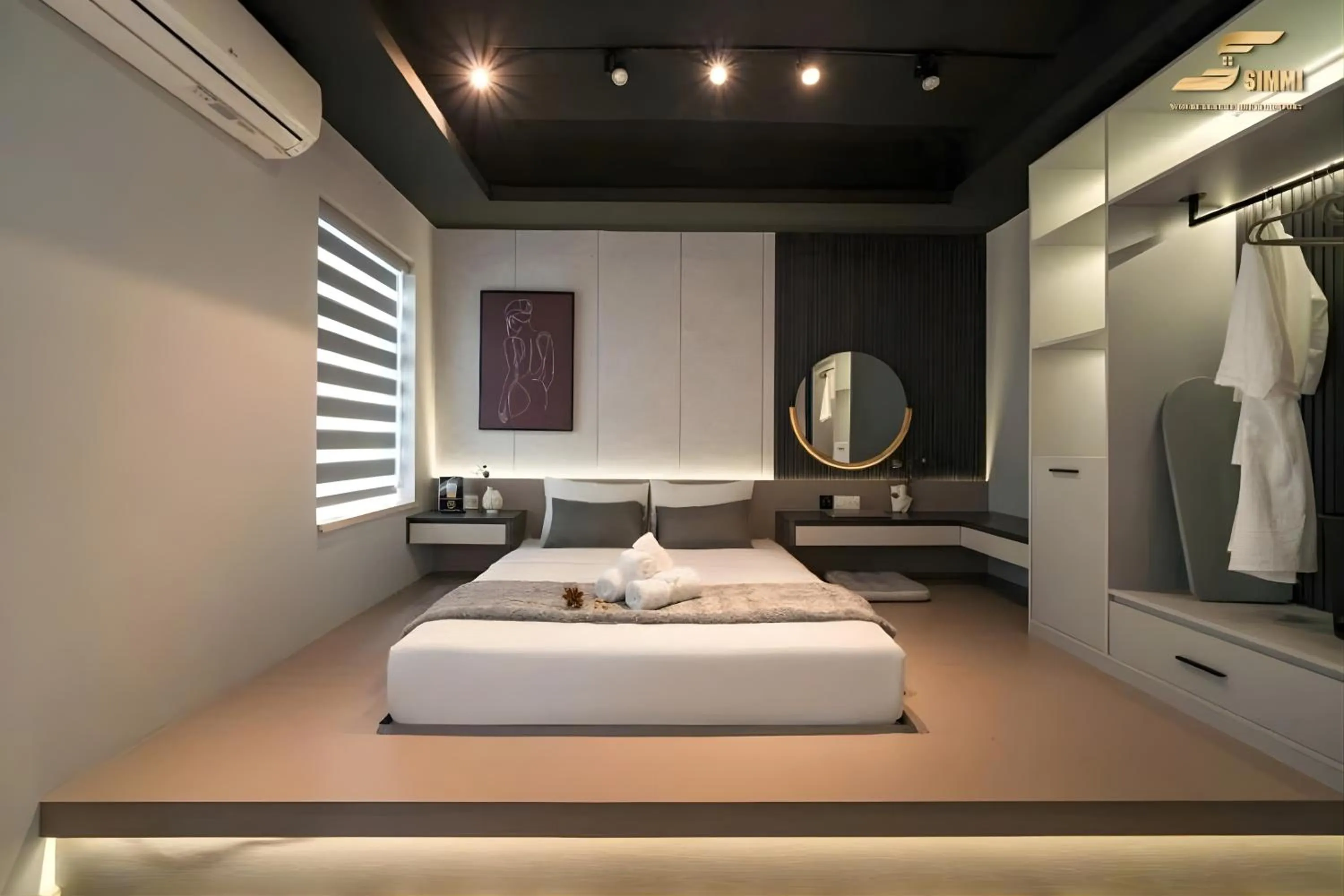 Bed in Simmi Signature Hotel & Apartment