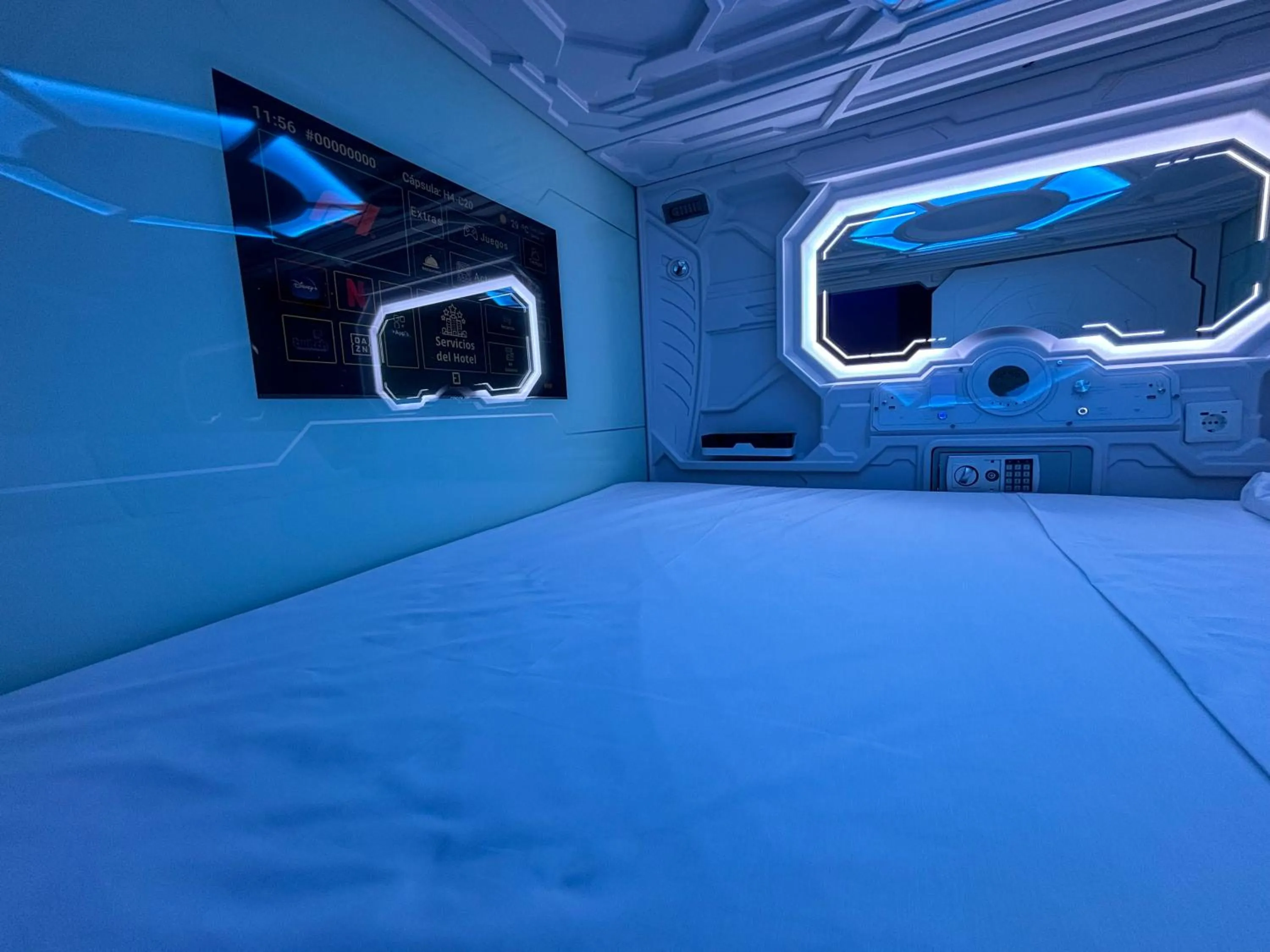 Bed in Futurotel Sevilla